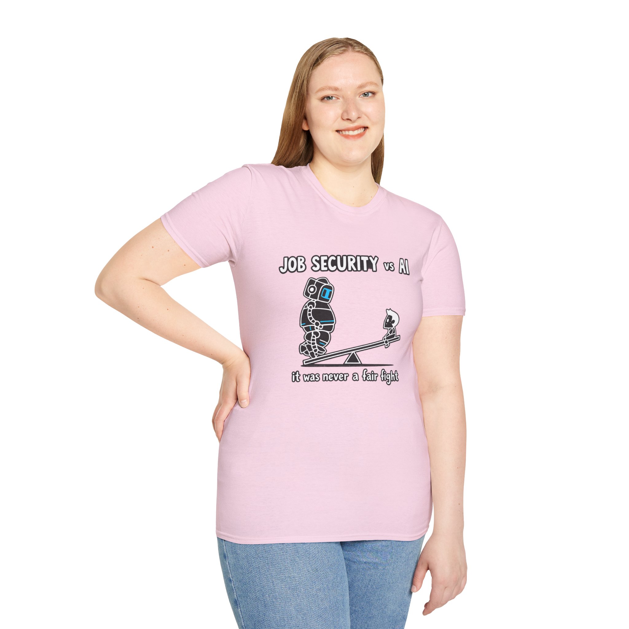POV You're An AI And It's Monday – Funny Tired Robot Graphic T-Shirt - Image 159