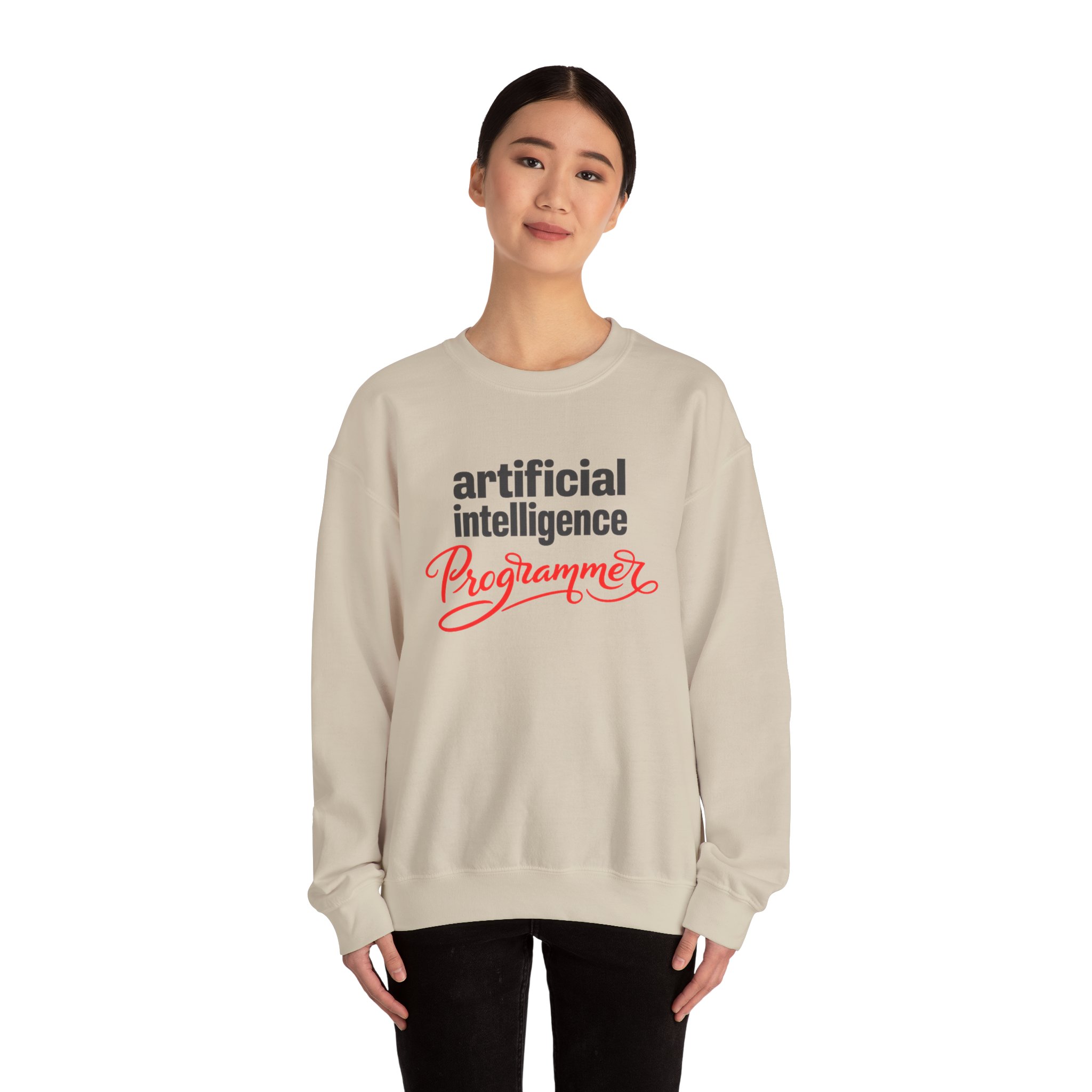 Artificial Intelligence Programmer Sweatshirt | Bold Script Developer Hoodie - Image 32