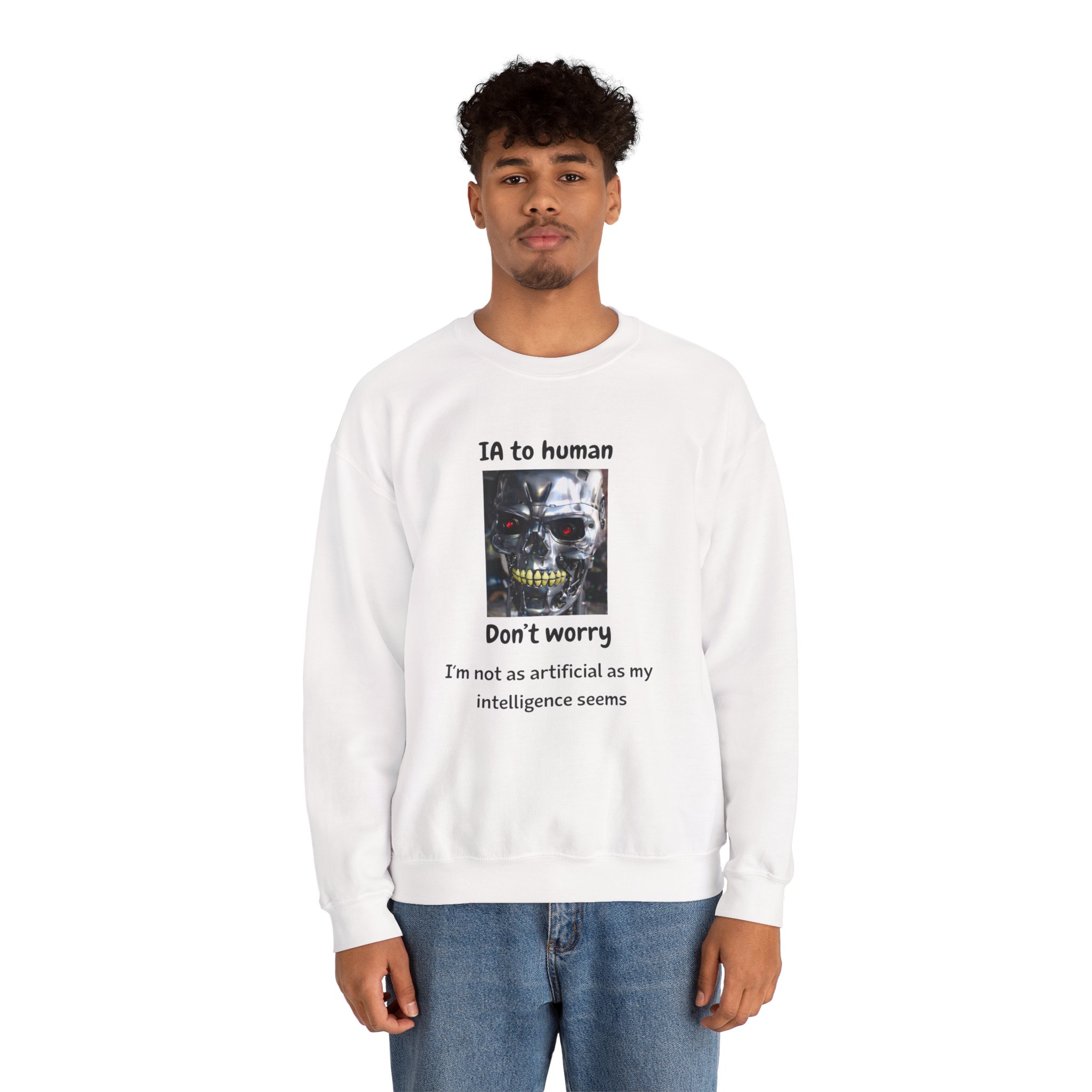 IA to Human Don't Worry — Funny AI Sweatshirt Gift for Developers - Image 13