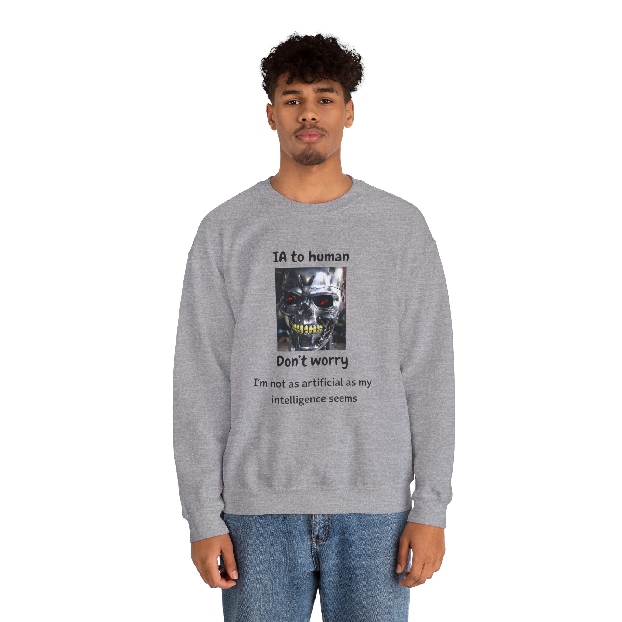 IA to Human Don't Worry — Funny AI Sweatshirt Gift for Developers - Image 54