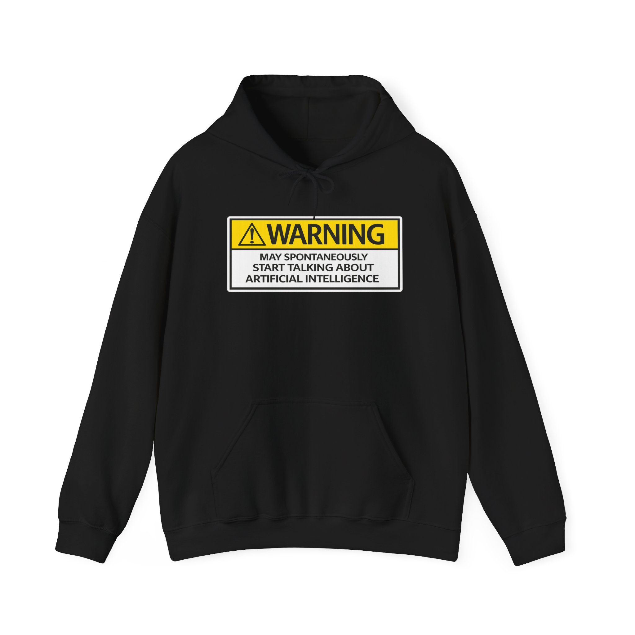 Warning May Talk About AI Hoodie | Funny Artificial Intelligence Sweatshirt - Image 47
