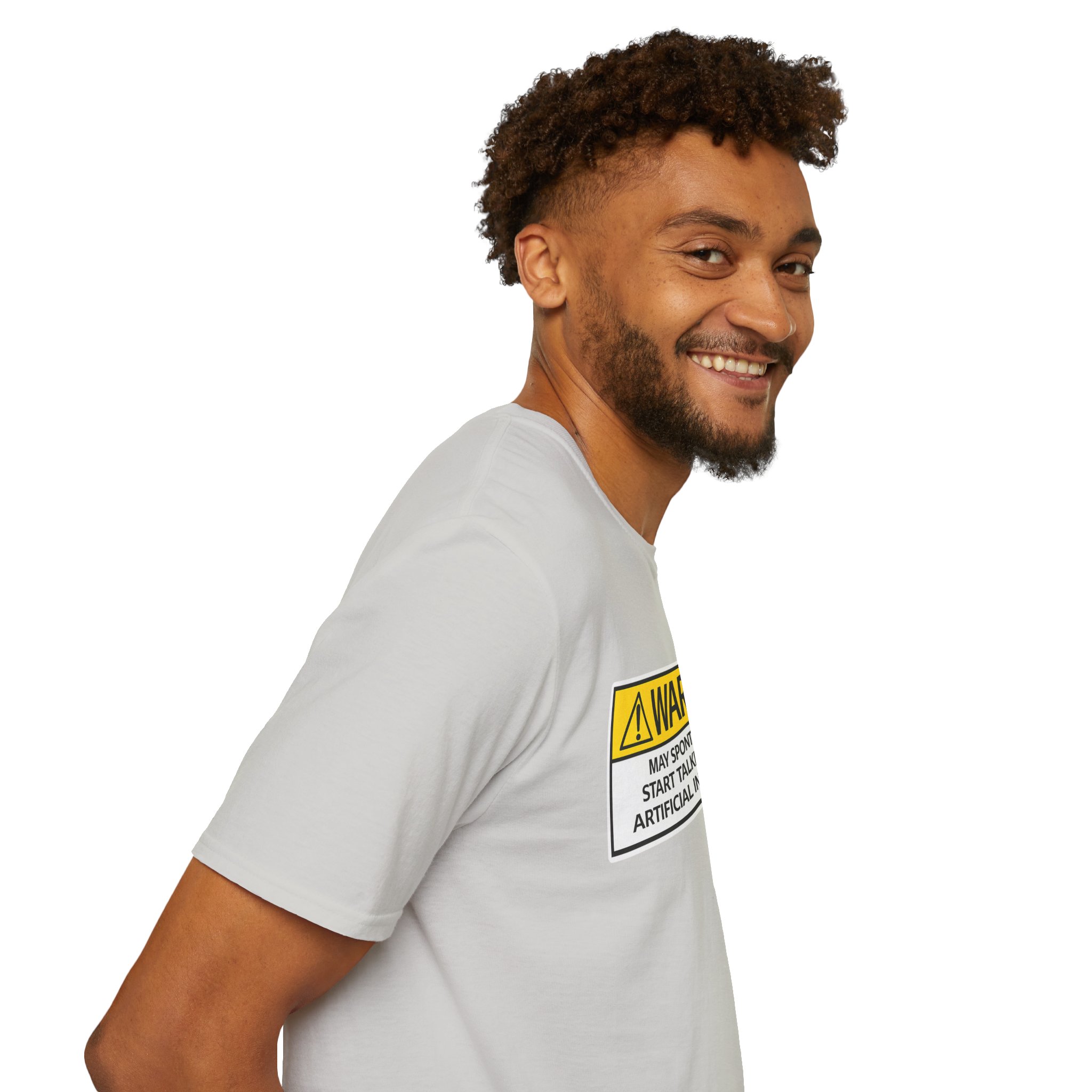 Warning May Talk About AI Tee | Funny Artificial Intelligence Shirt - Image 34