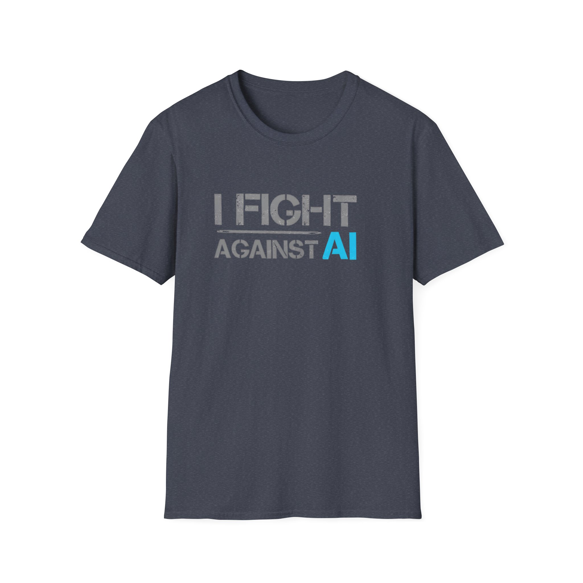 I Fight Against AI – Anti-AI Resistance Graphic T-Shirt for Creatives - Image 21