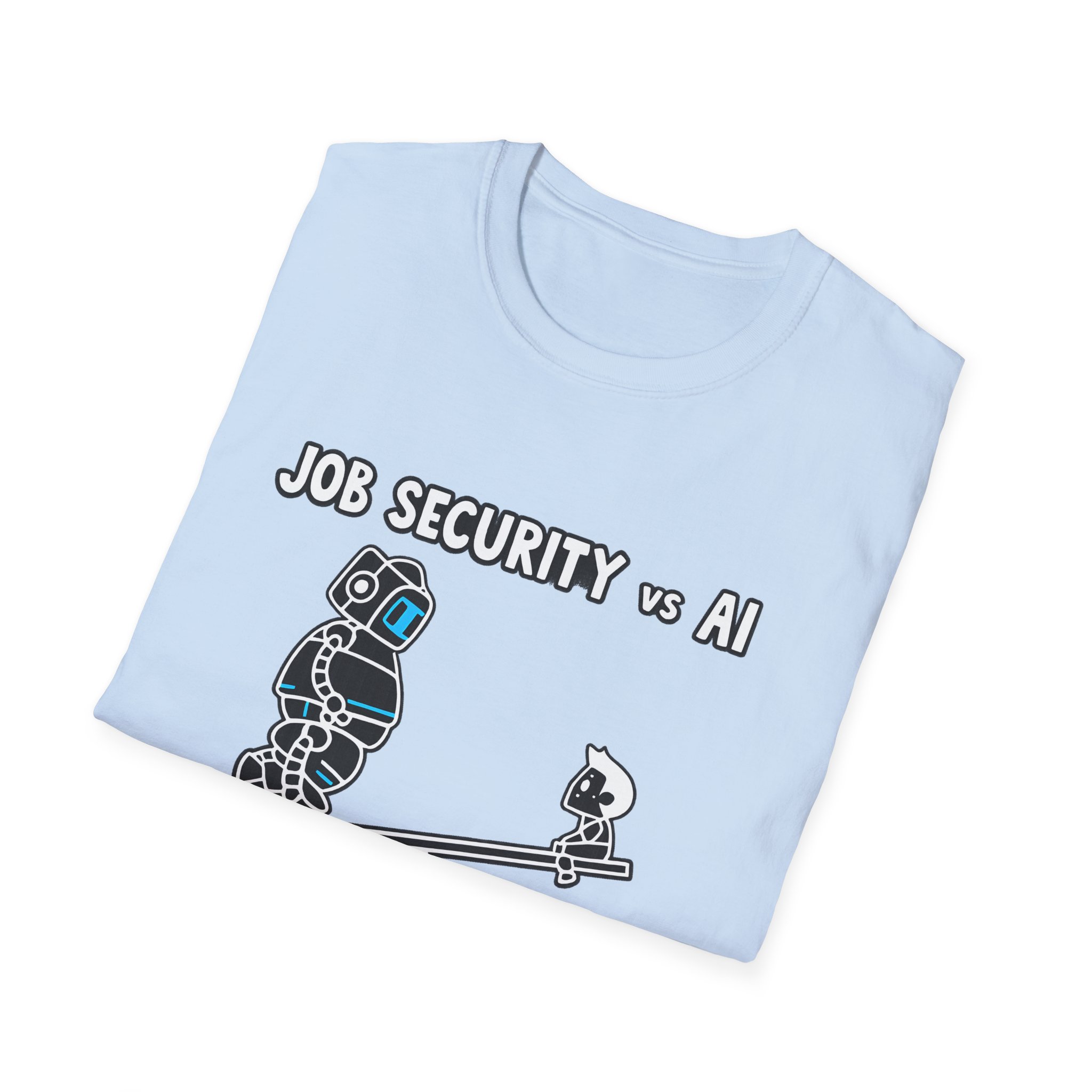 POV You're An AI And It's Monday – Funny Tired Robot Graphic T-Shirt - Image 81