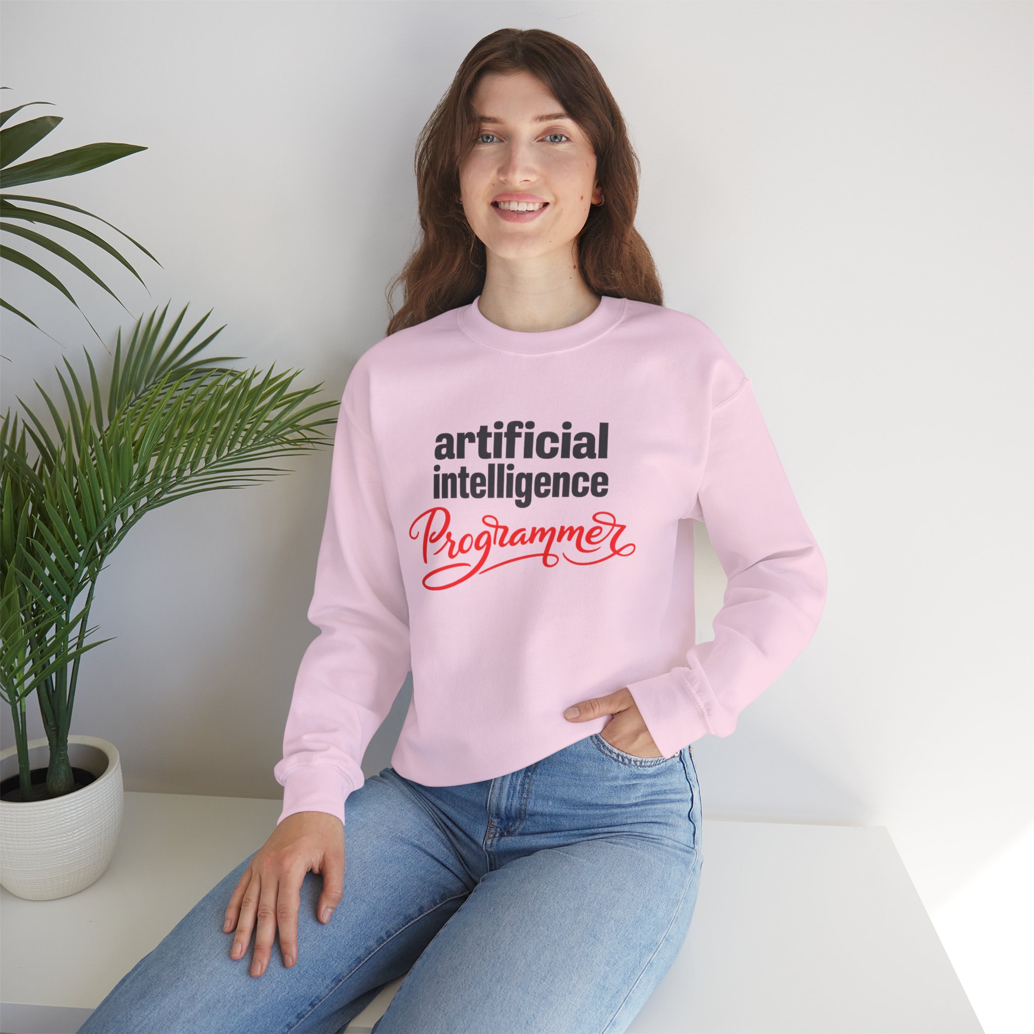 Artificial Intelligence Programmer Sweatshirt | Bold Script Developer Hoodie - Image 55