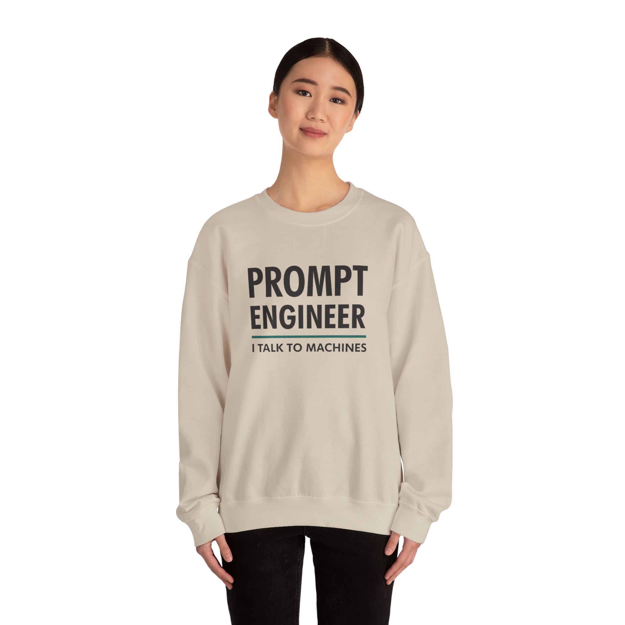 Prompt Engineer I Talk To Machines – Funny AI Job Title Crewneck - Image 31