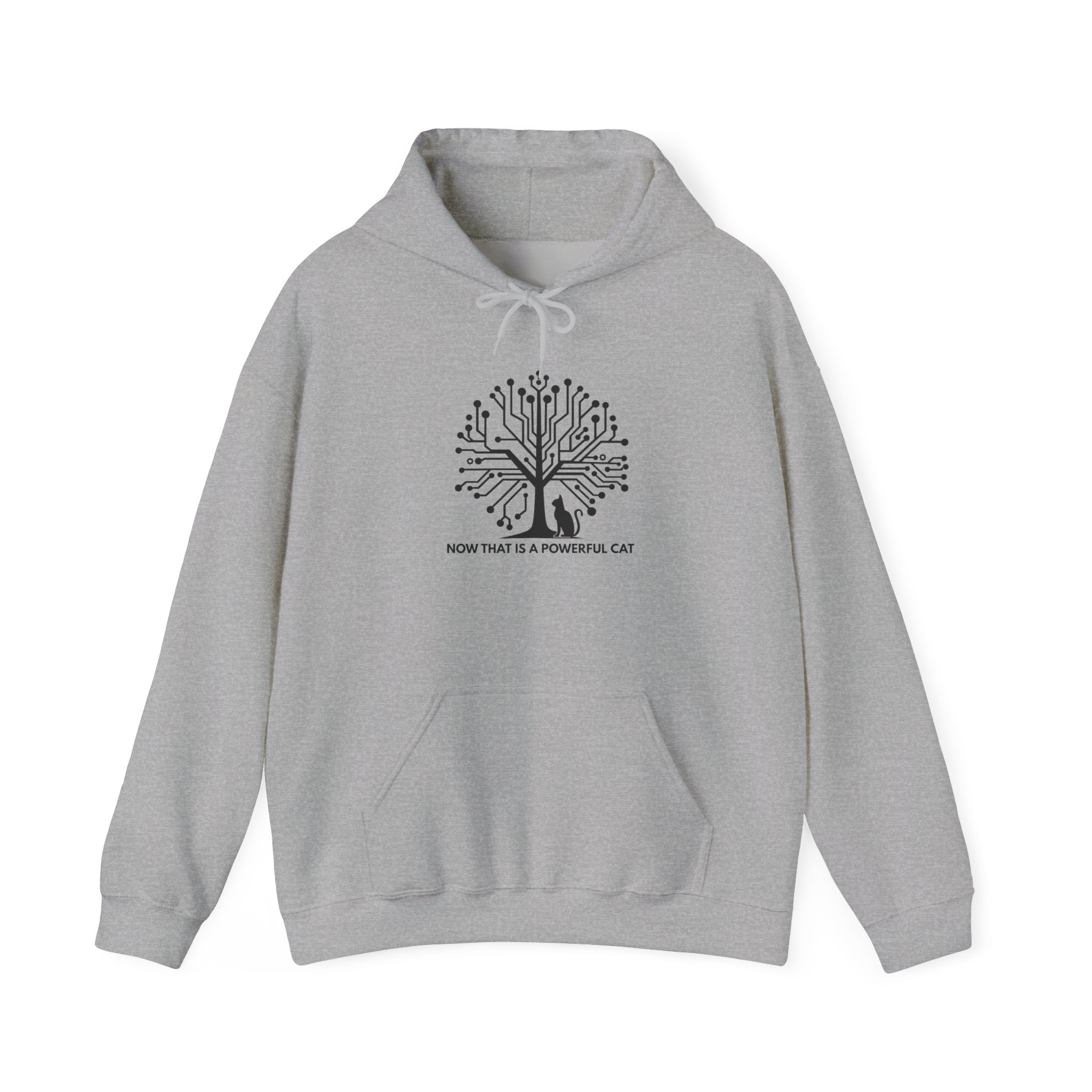 Neural Tree Cat Hoodie | AI Nature Pullover for Developers & Cat Lovers - Image 37