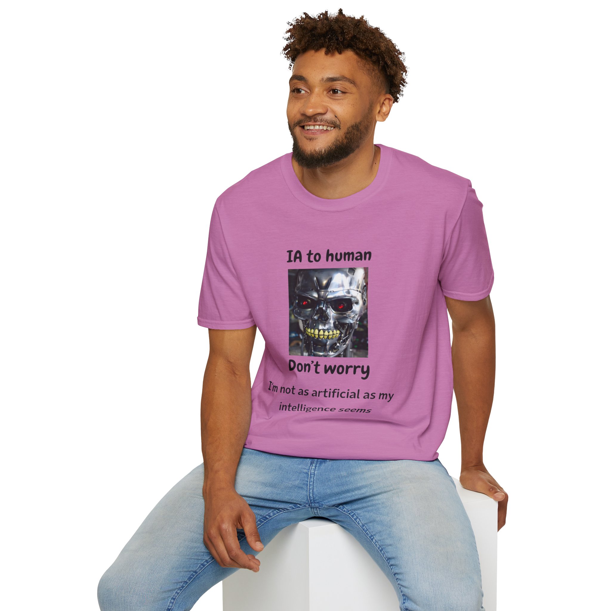IA to Human Don't Worry — Funny AI Humor T-Shirt for Tech & Developers - Image 108