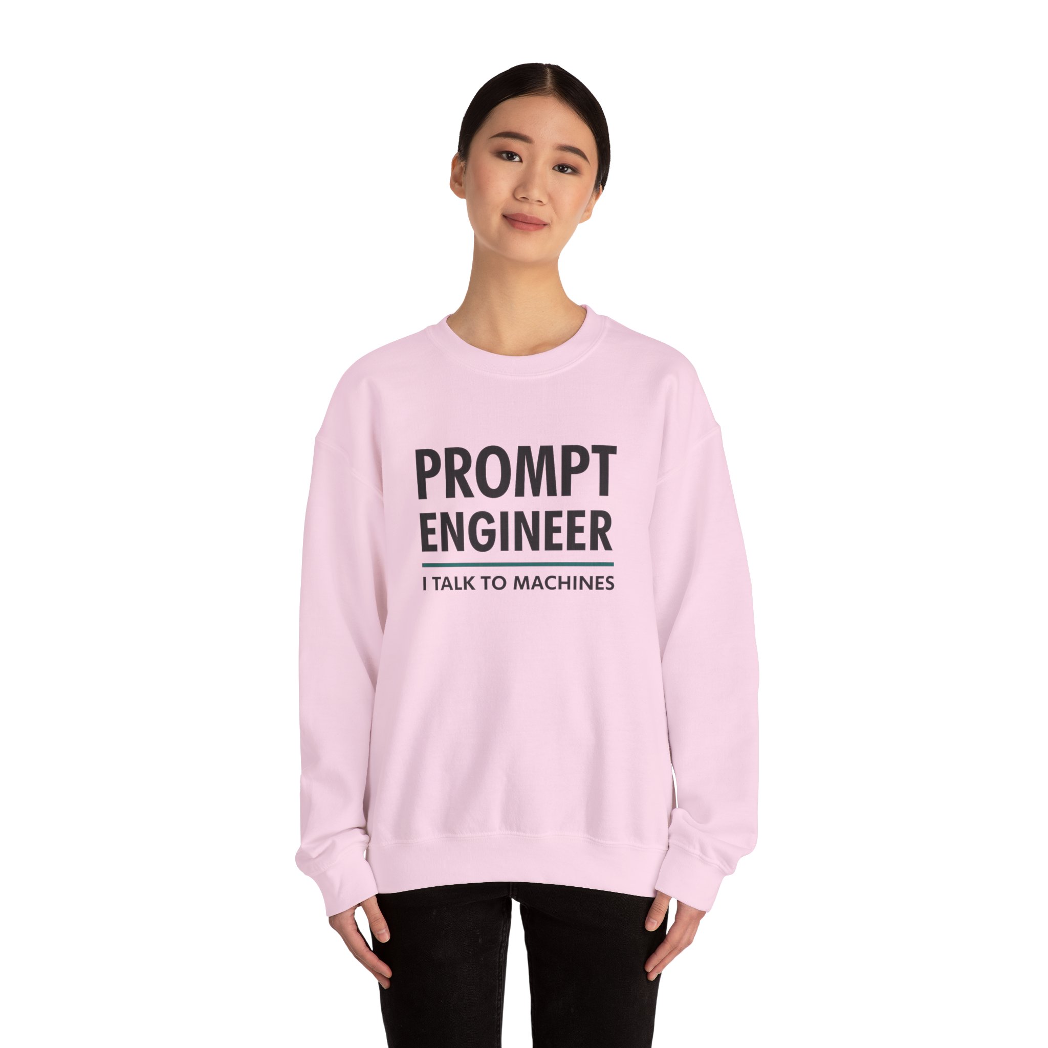 Prompt Engineer I Talk To Machines – Funny AI Job Title Crewneck - Image 76