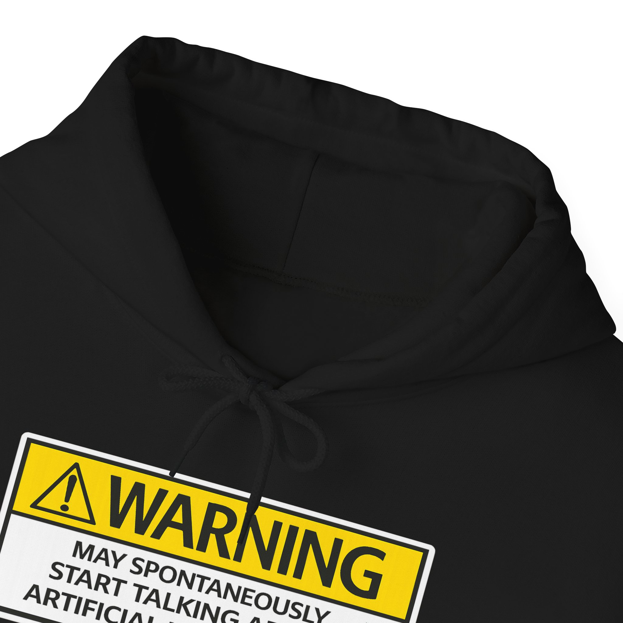 Warning May Talk About AI Hoodie | Funny Artificial Intelligence Sweatshirt - Image 51