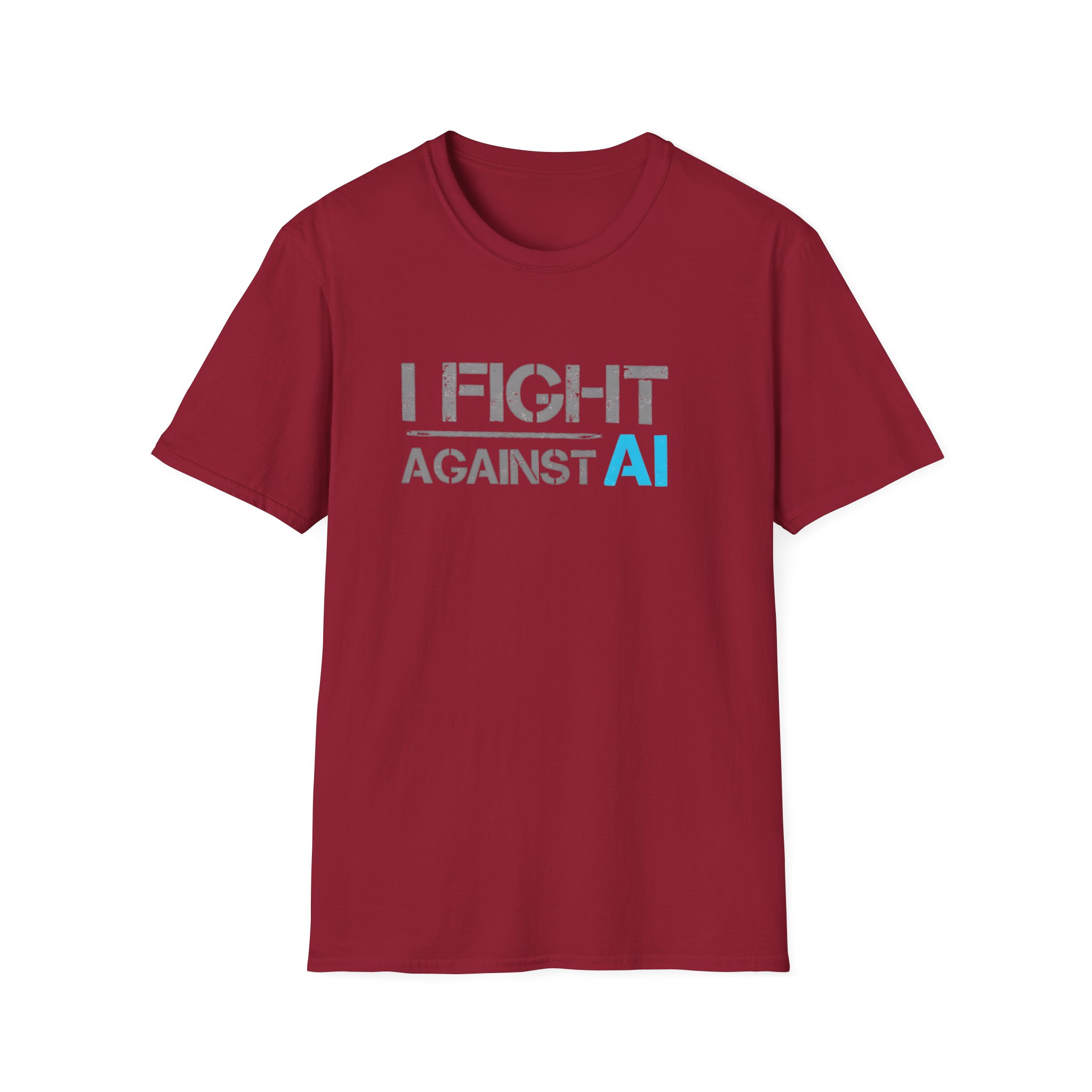 I Fight Against AI – Anti-AI Resistance Graphic T-Shirt for Creatives - Image 61