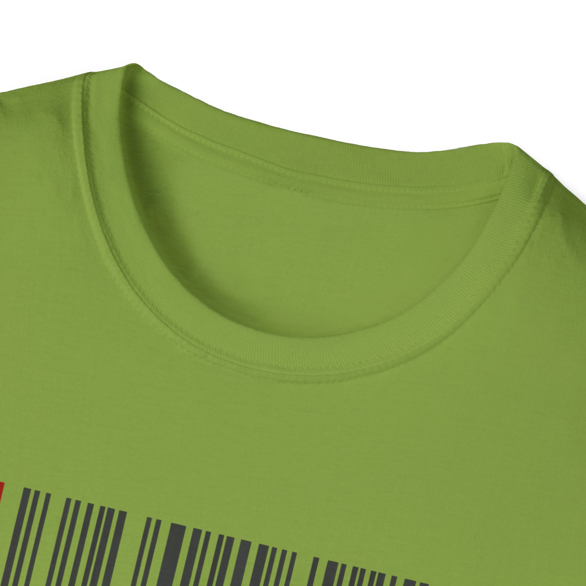 AI Generated Barcode Dark Minimalist Generative Art Graphic T-Shirt - Image 47