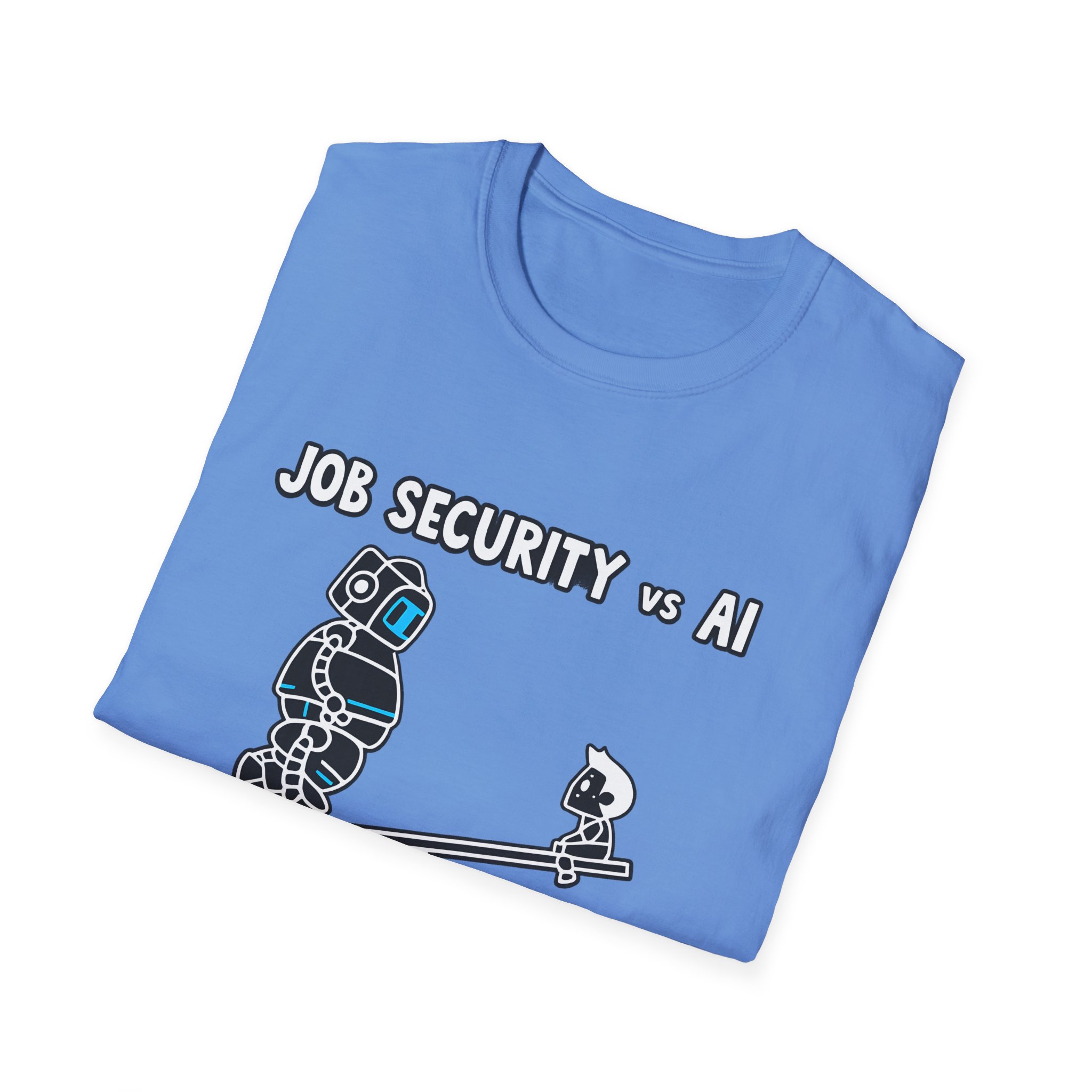 POV You're An AI And It's Monday – Funny Tired Robot Graphic T-Shirt - Image 92