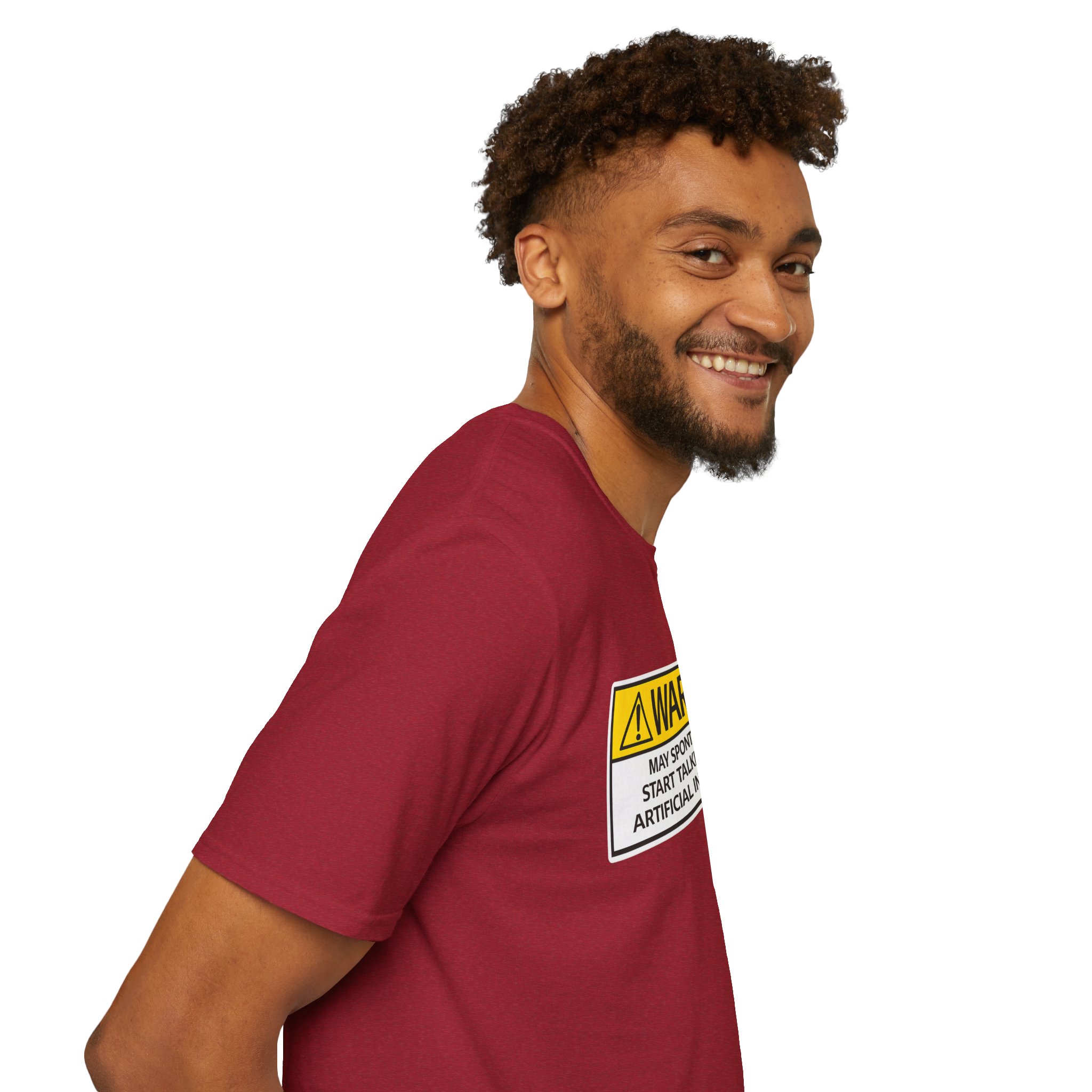 Warning May Talk About AI Tee | Funny Artificial Intelligence Shirt - Image 115