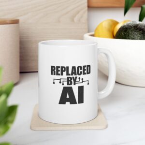 Replaced By AI Funny Circuit Board — Dark Humor Tech Coffee Mug Gift (11oz, 15oz)