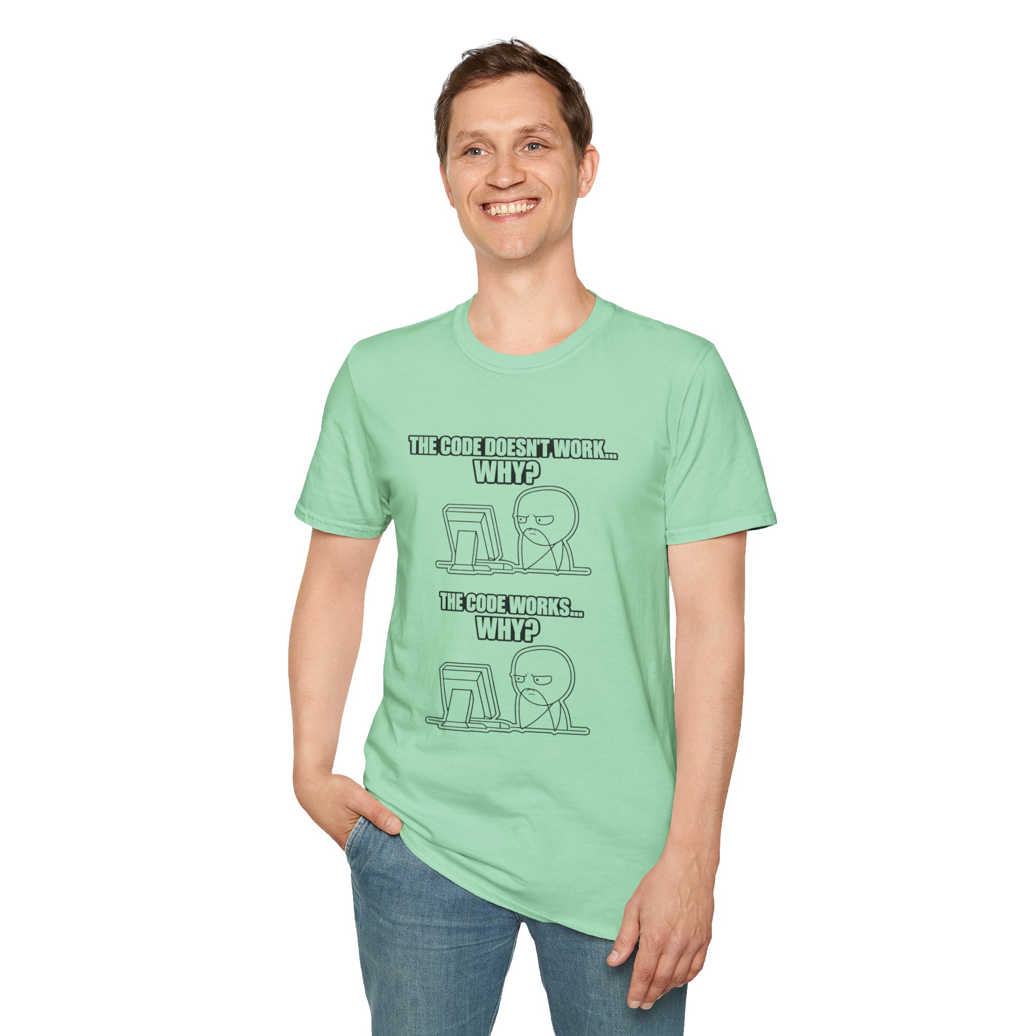 Now That Is a Powerful Cat — Funny AI Meme T-Shirt for Tech Nerds - Image 127