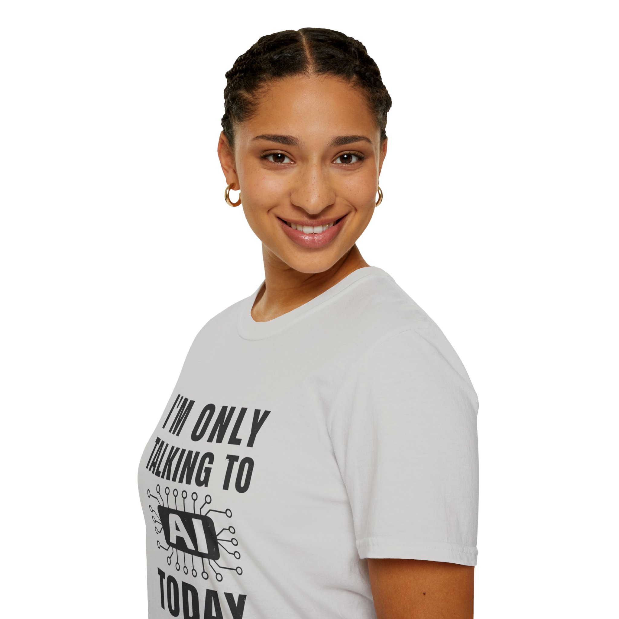 I'm Only Talking to AI Today Tee | Funny Introvert Tech Shirt - Image 32