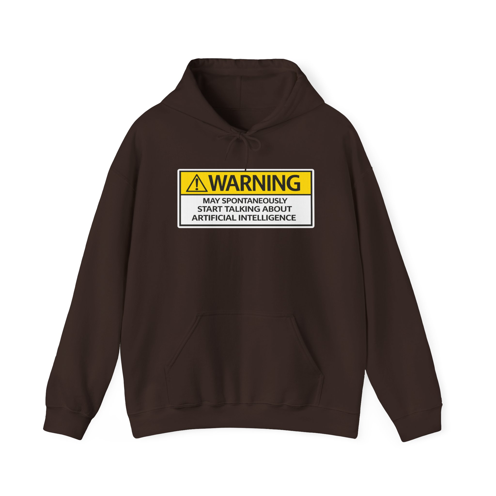 Warning May Talk About AI Hoodie | Funny Artificial Intelligence Sweatshirt - Image 92