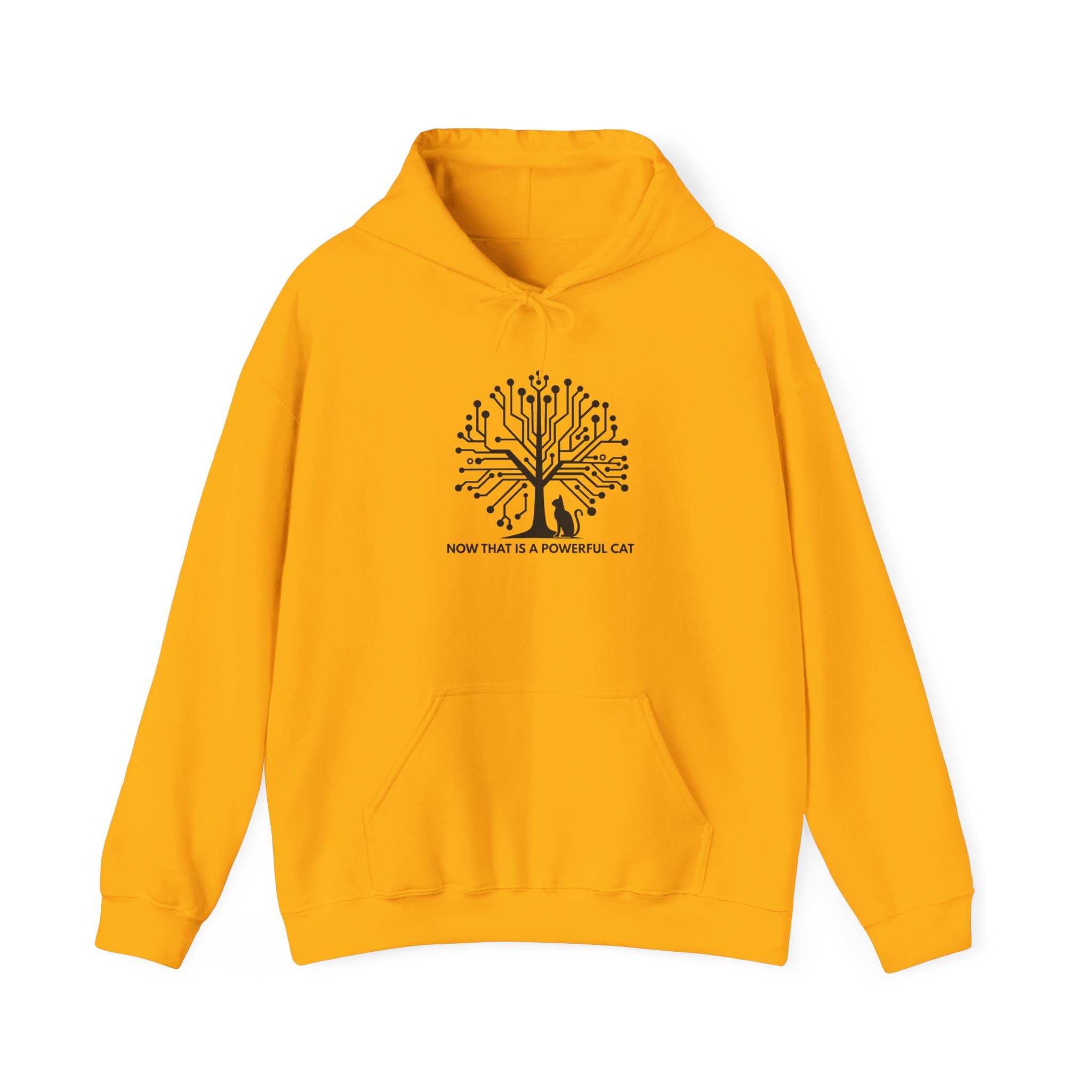 Neural Tree Cat Hoodie | AI Nature Pullover for Developers & Cat Lovers - Image 46