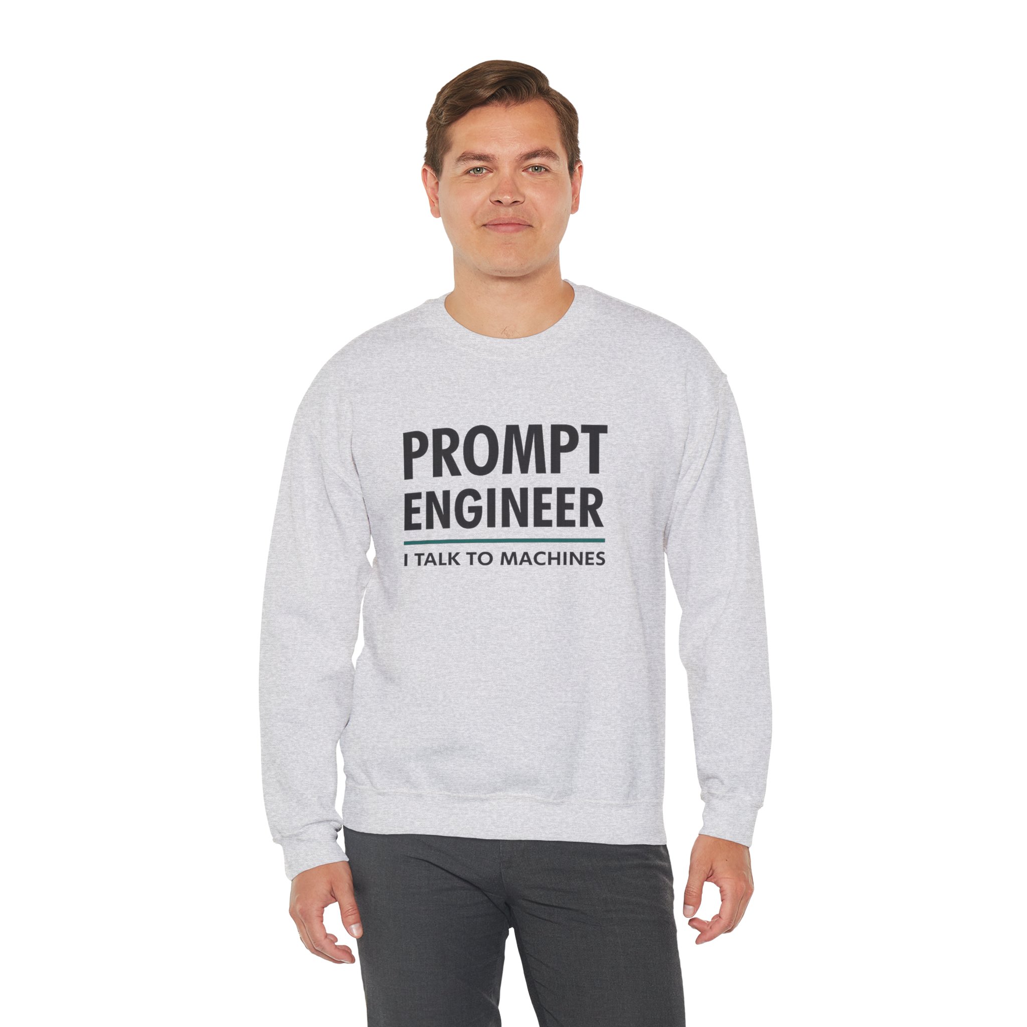 Prompt Engineer I Talk To Machines – Funny AI Job Title Crewneck - Image 15