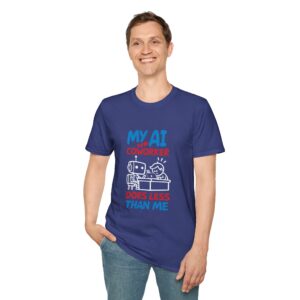 My AI Coworker Does Less Than Me – Funny Tech Worker T-Shirt