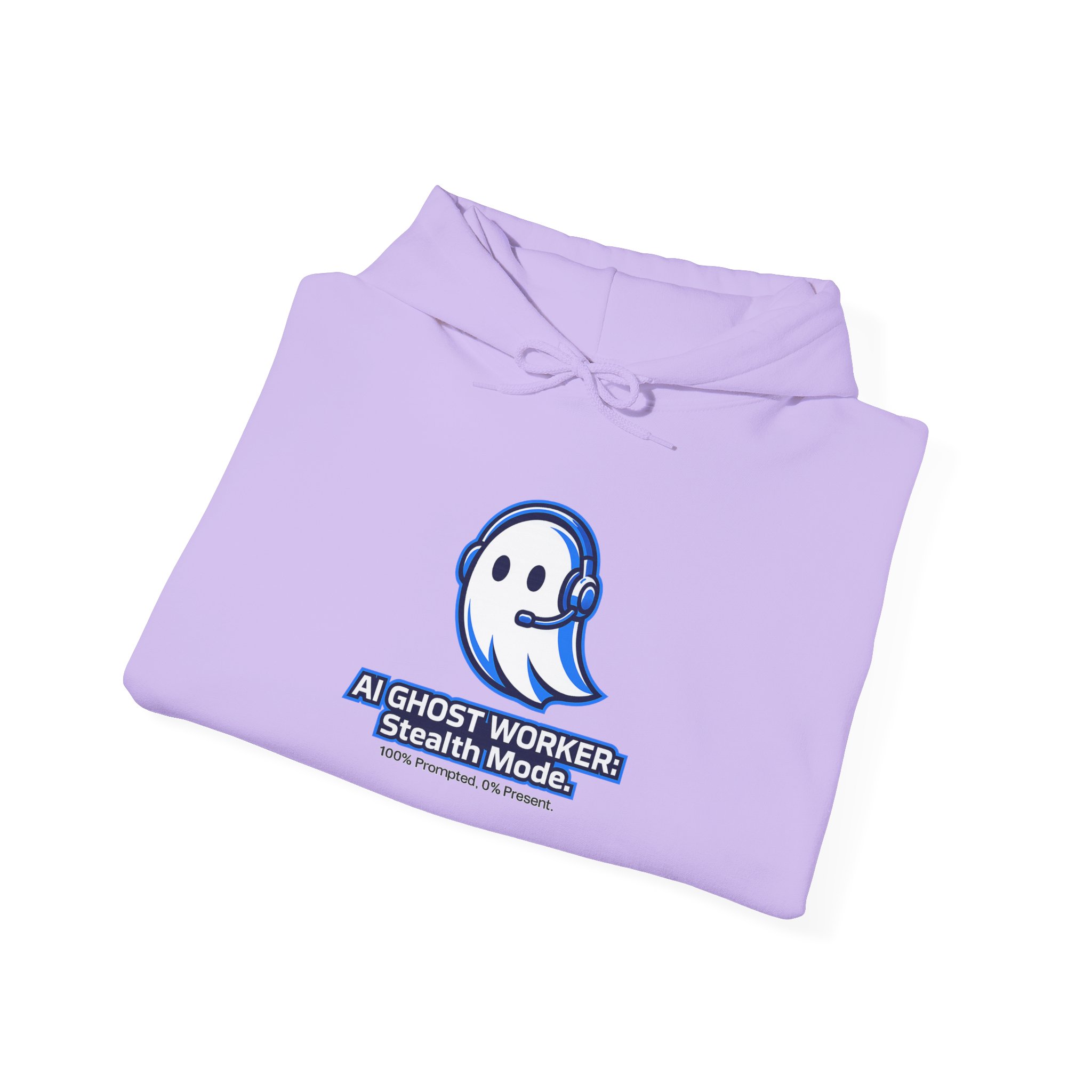 AI Ghost Worker Stealth Mode – 100% Prompted 0% Present Funny Hoodie - Image 88