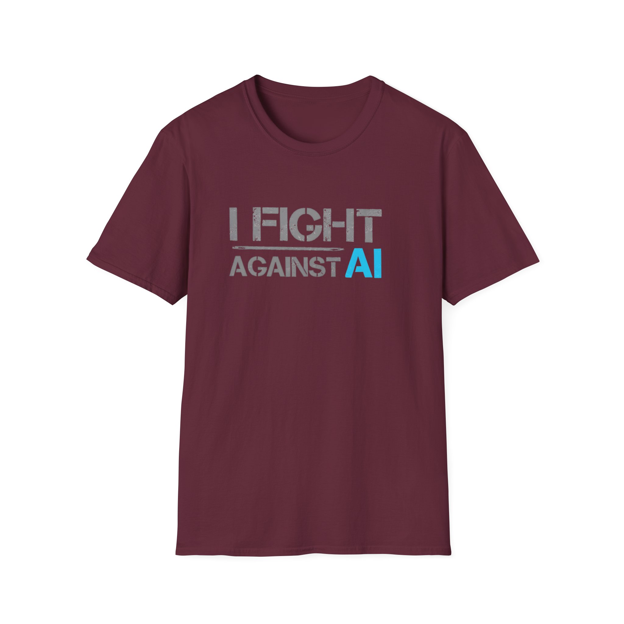 I Fight Against AI – Anti-AI Resistance Graphic T-Shirt for Creatives - Image 41