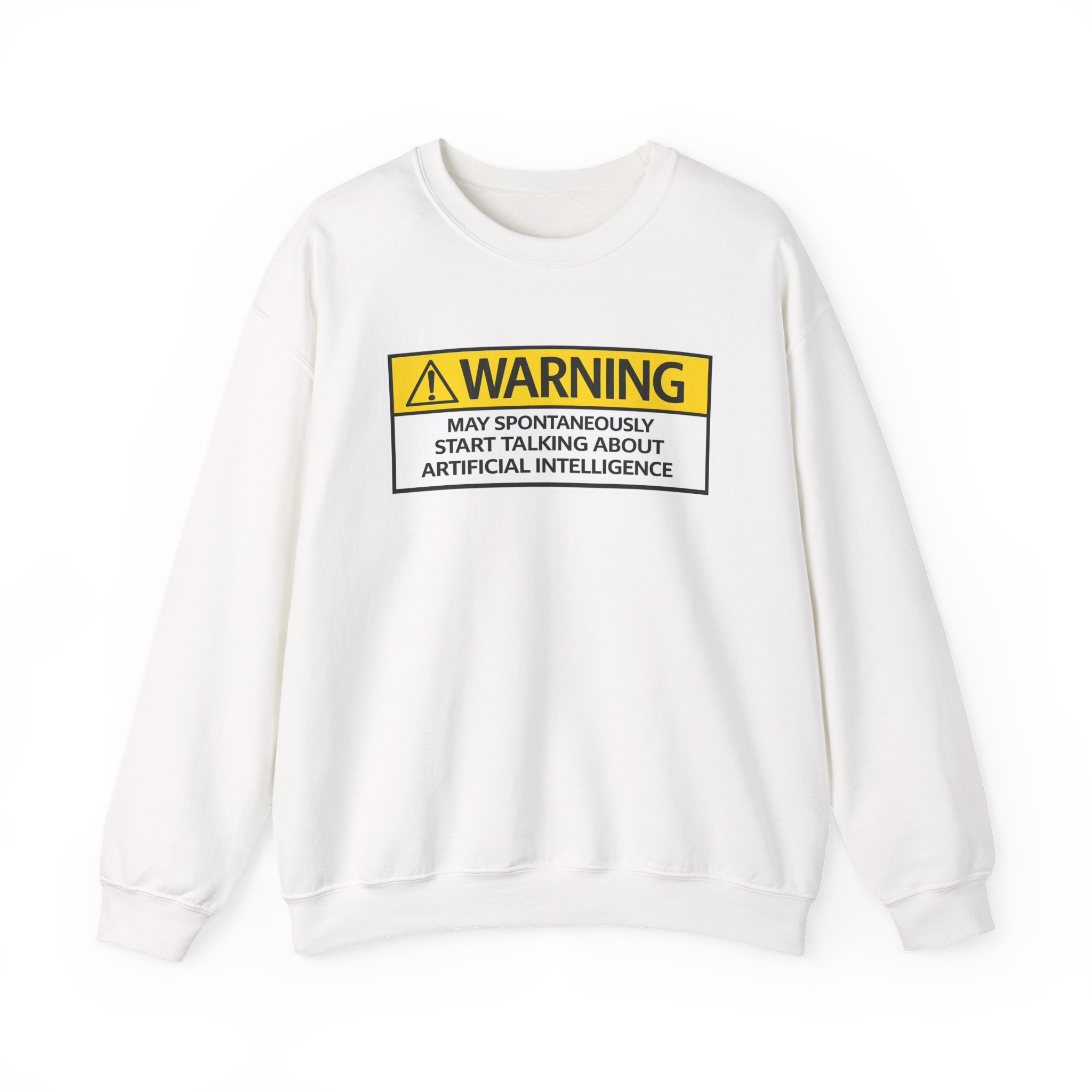 Warning May Talk About AI Sweatshirt | Funny Artificial Intelligence Hoodie - Image 11