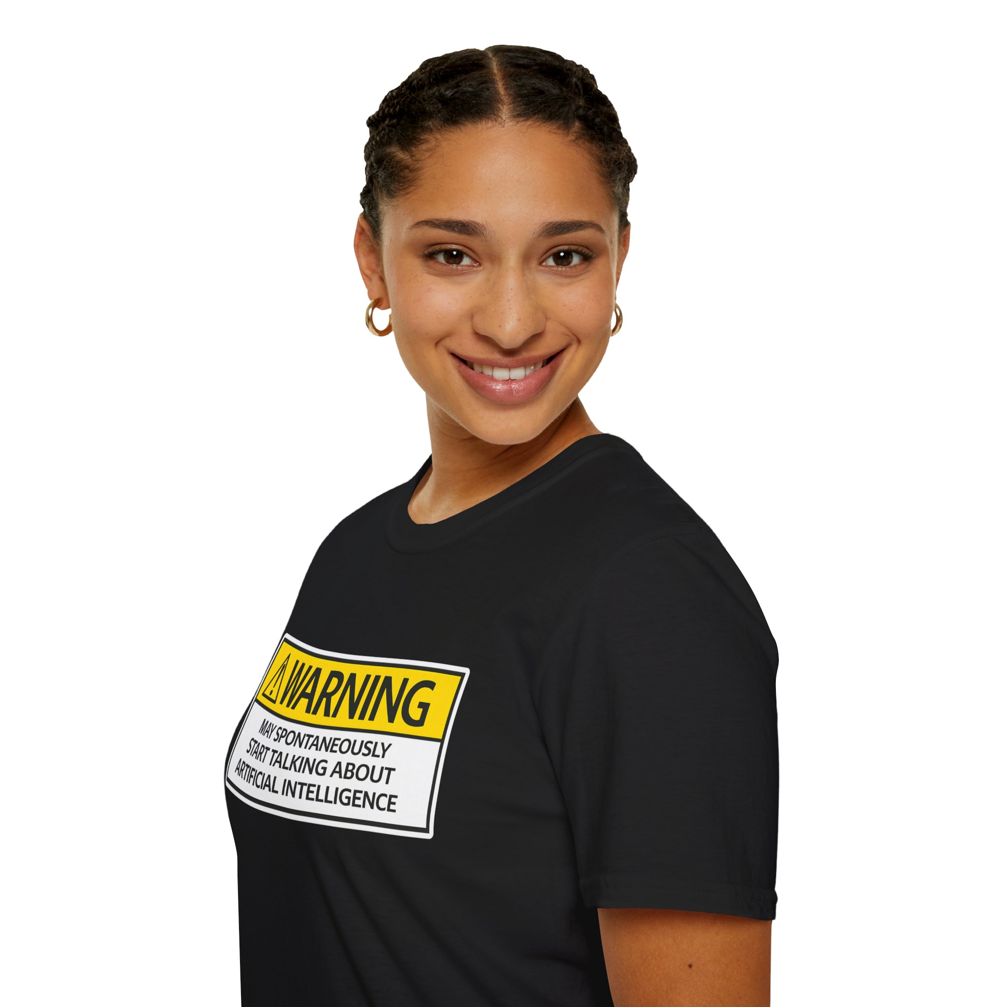 Warning May Talk About AI Tee | Funny Artificial Intelligence Shirt - Image 23