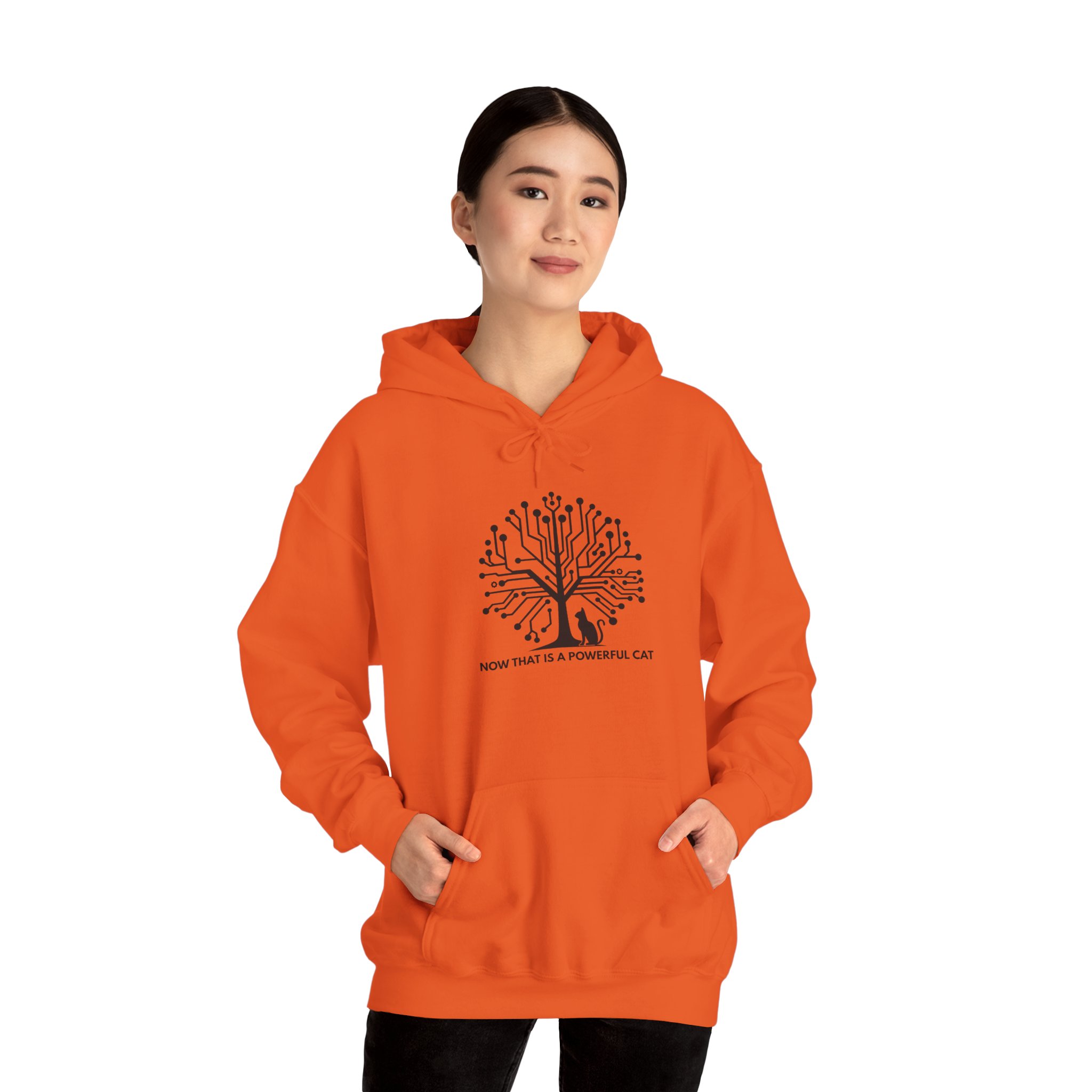 Neural Tree Cat Hoodie | AI Nature Pullover for Developers & Cat Lovers - Image 60