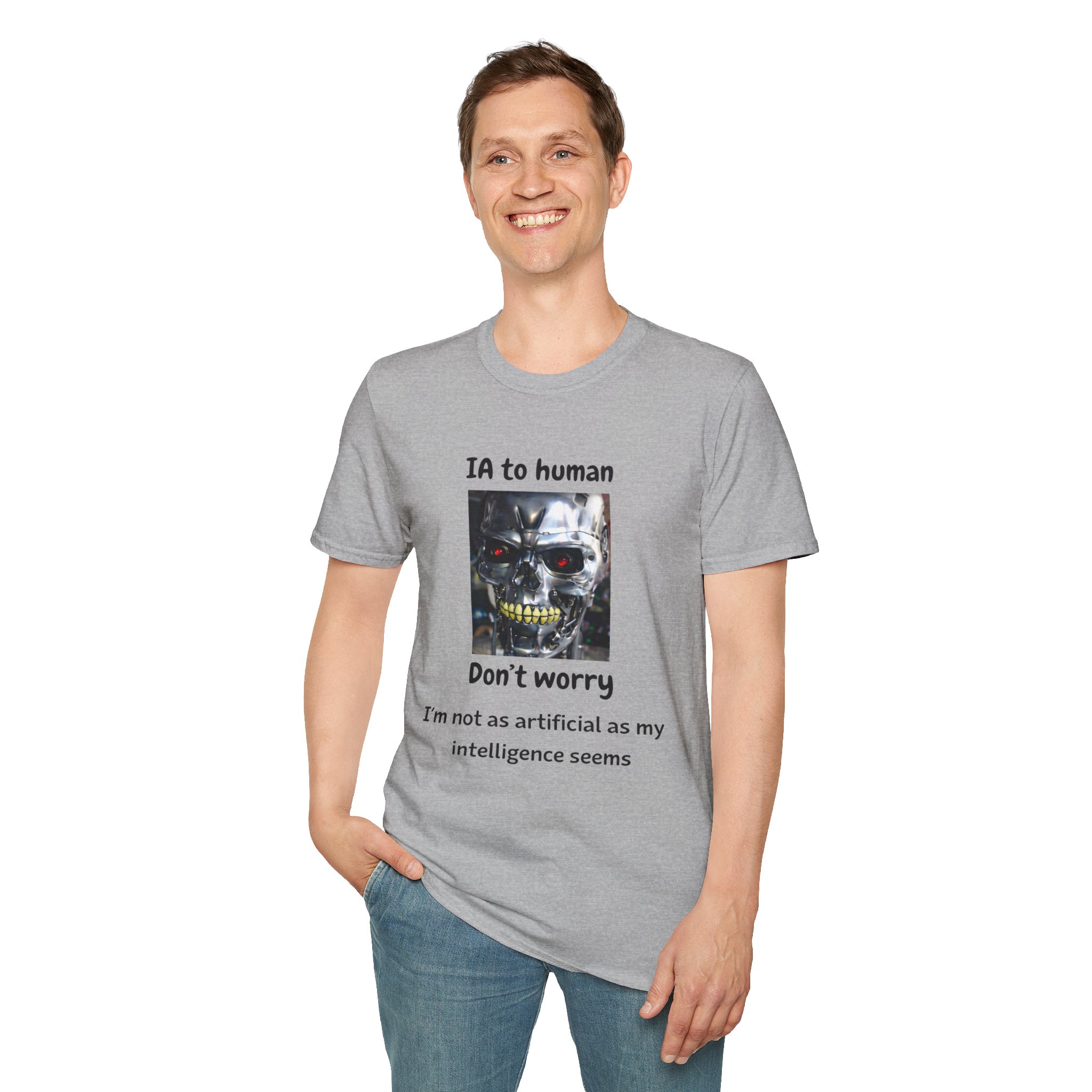 IA to Human Don't Worry — Funny AI Humor T-Shirt for Tech & Developers - Image 50