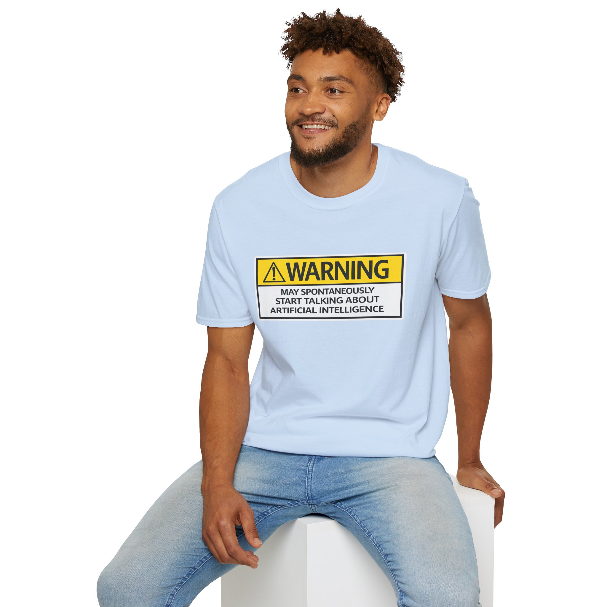 Warning May Talk About AI Tee | Funny Artificial Intelligence Shirt - Image 62