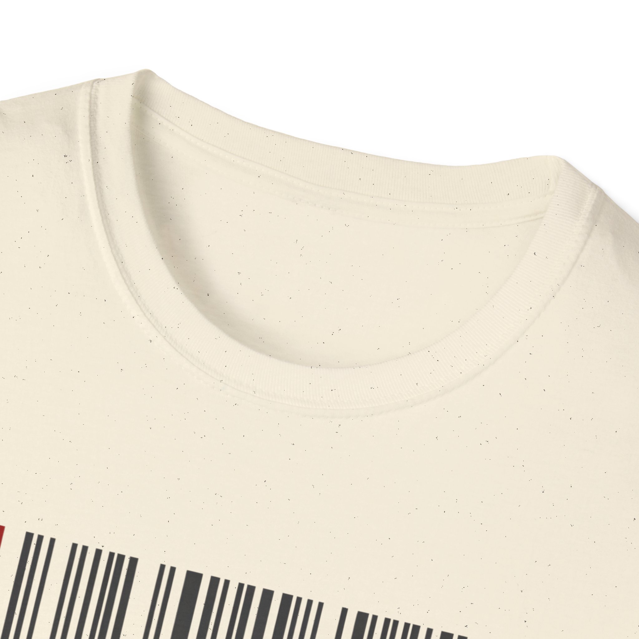 AI Generated Barcode Dark Minimalist Generative Art Graphic T-Shirt - Image 14