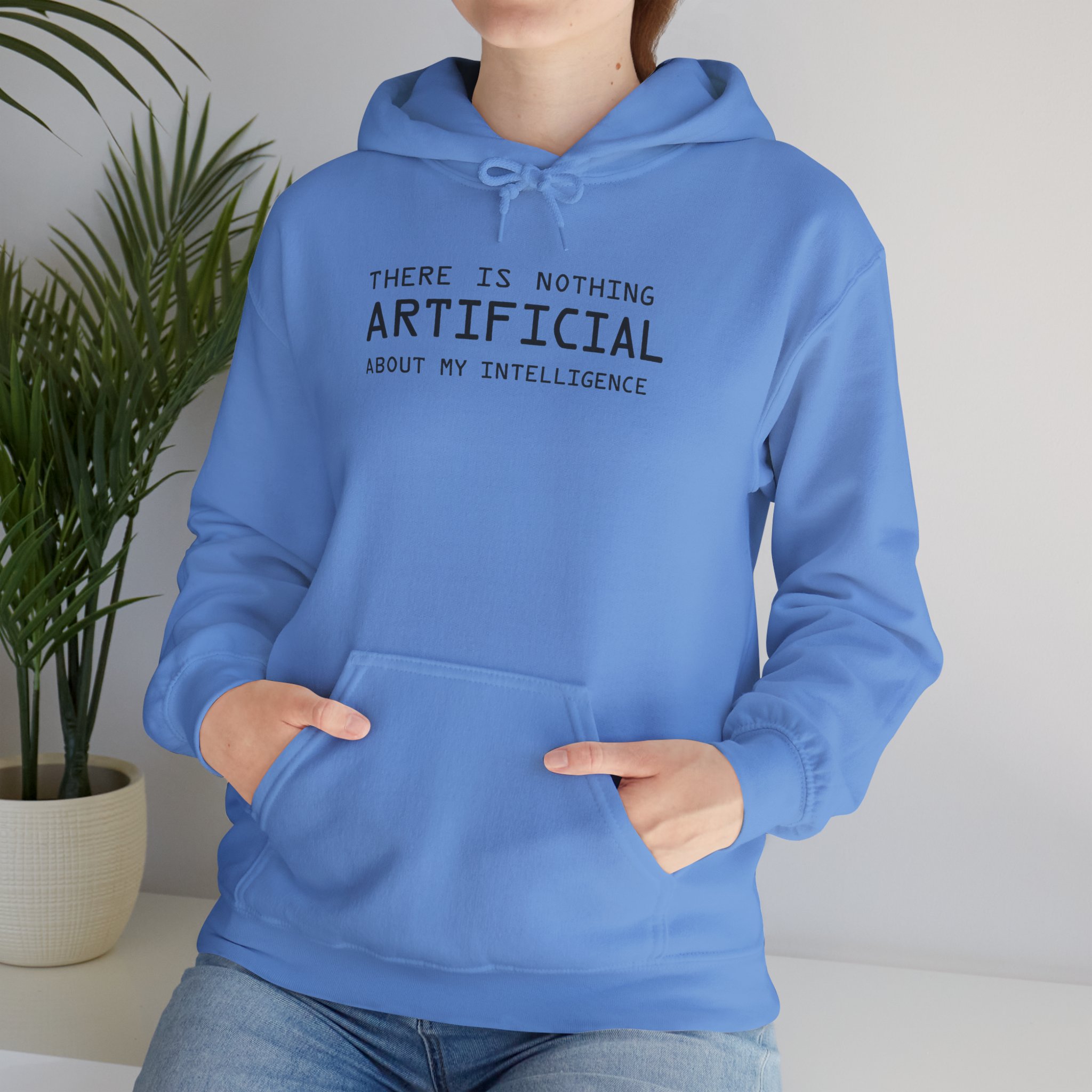 There Is Nothing Artificial About My Intelligence – Funny AI Hoodie - Image 83