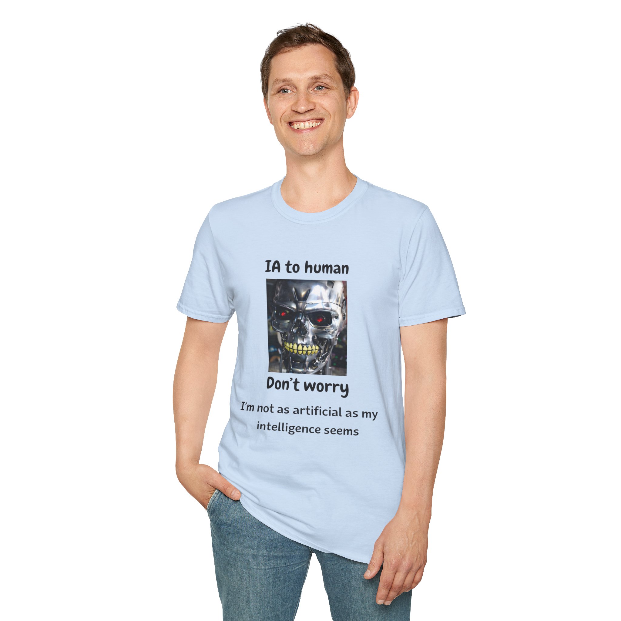 IA to Human Don't Worry — Funny AI Humor T-Shirt for Tech & Developers - Image 94