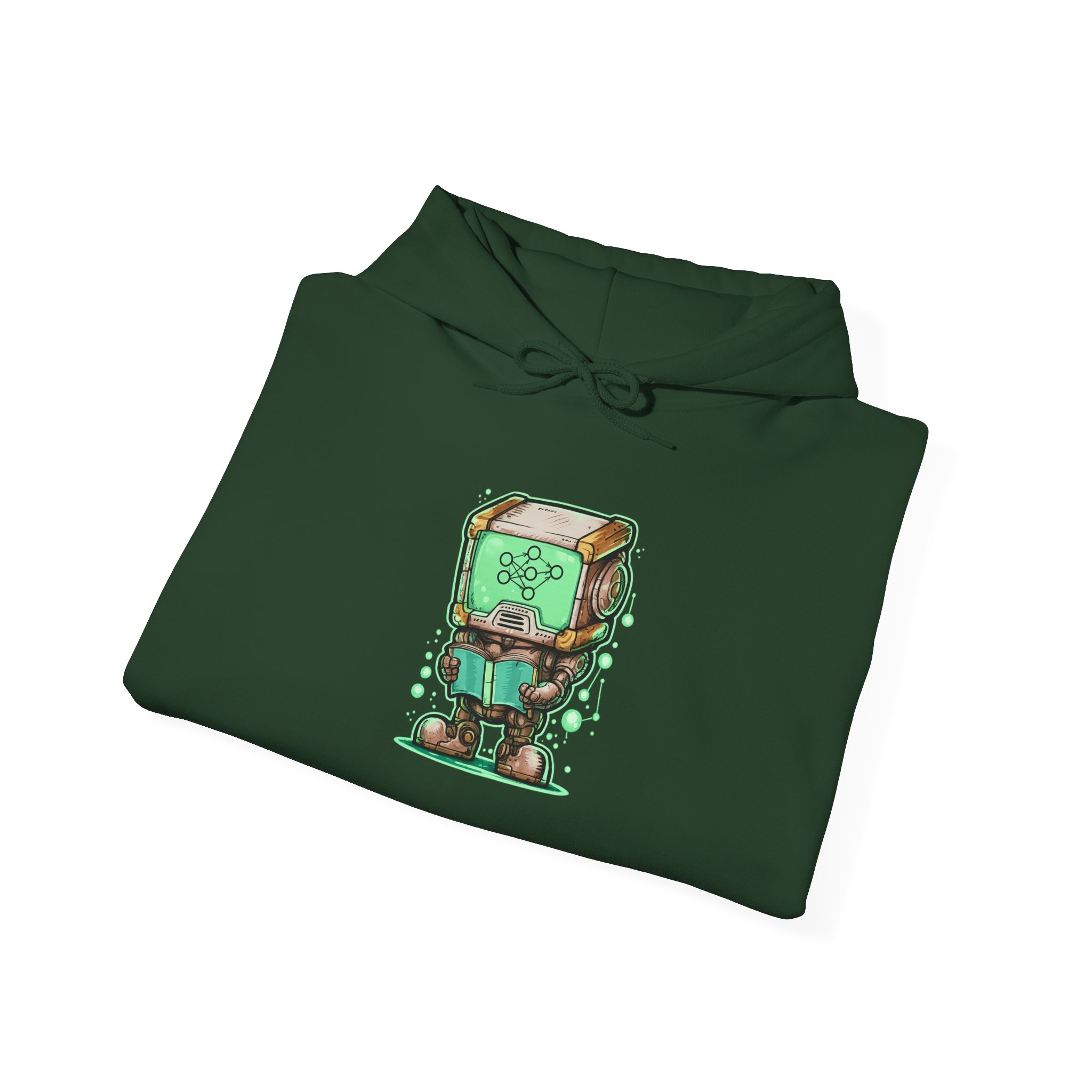 AI Robot Reading Hoodie | Neural Network Sweatshirt for ML Engineers - Image 58