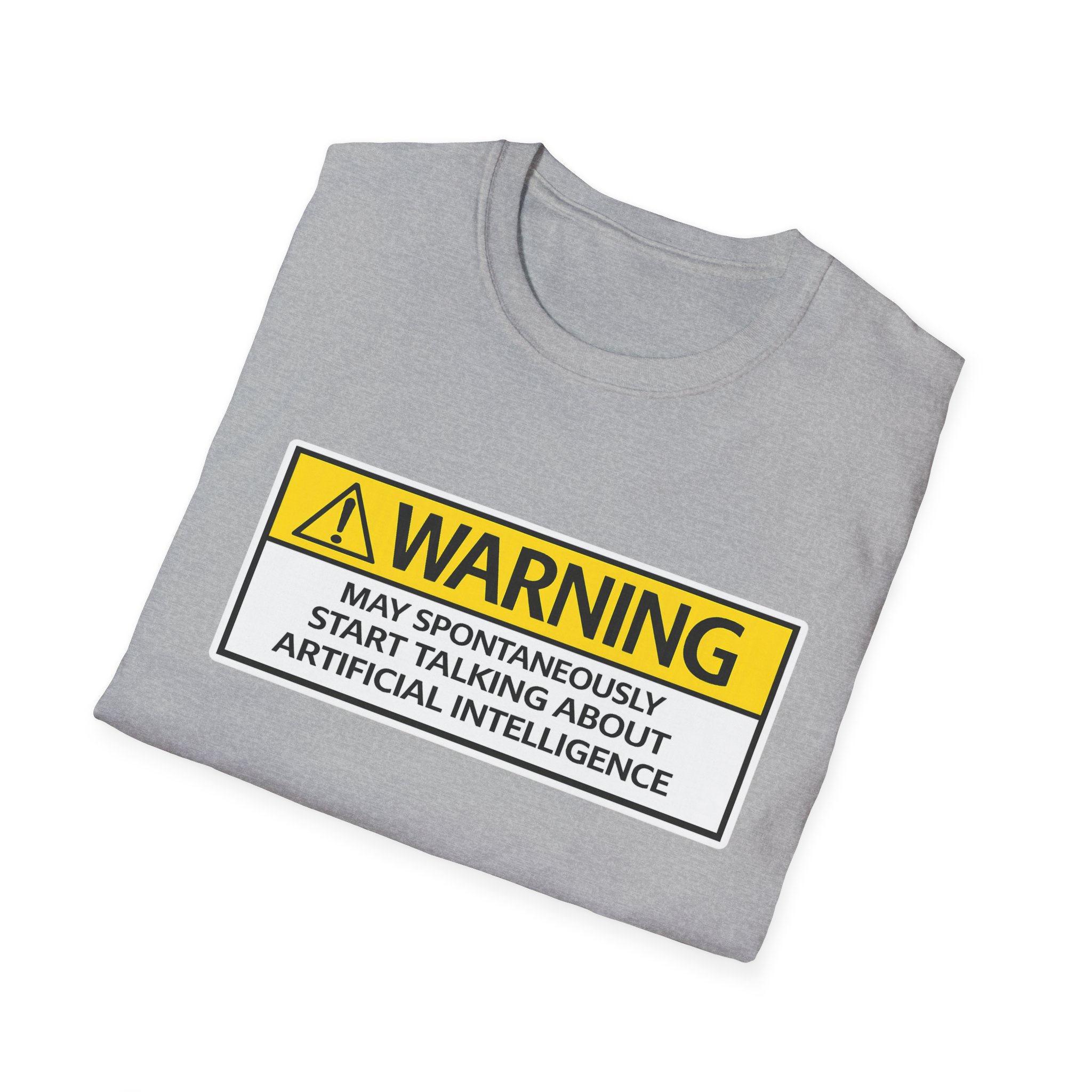 Warning May Talk About AI Tee | Funny Artificial Intelligence Shirt - Image 40