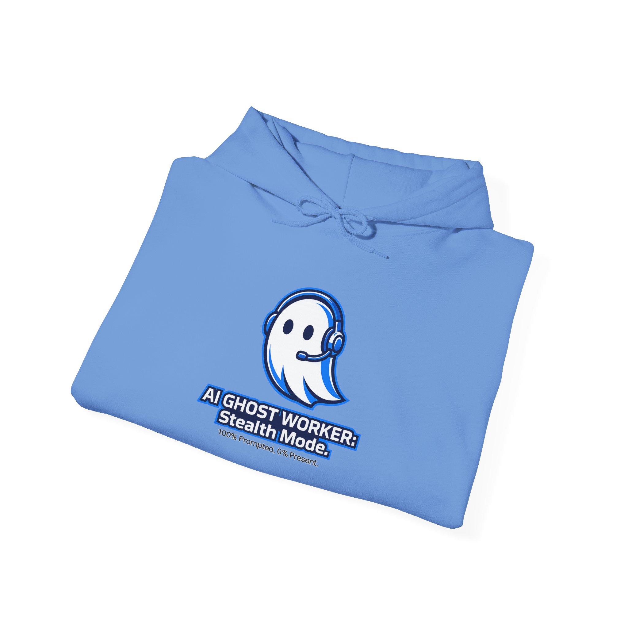 AI Ghost Worker Stealth Mode – 100% Prompted 0% Present Funny Hoodie - Image 76