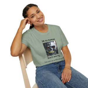 IA to Human Don't Worry — Funny AI Humor T-Shirt for Tech & Developers