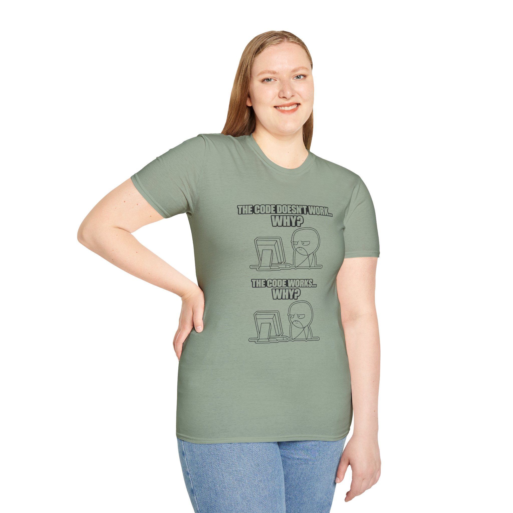 Now That Is a Powerful Cat — Funny AI Meme T-Shirt for Tech Nerds - Image 170