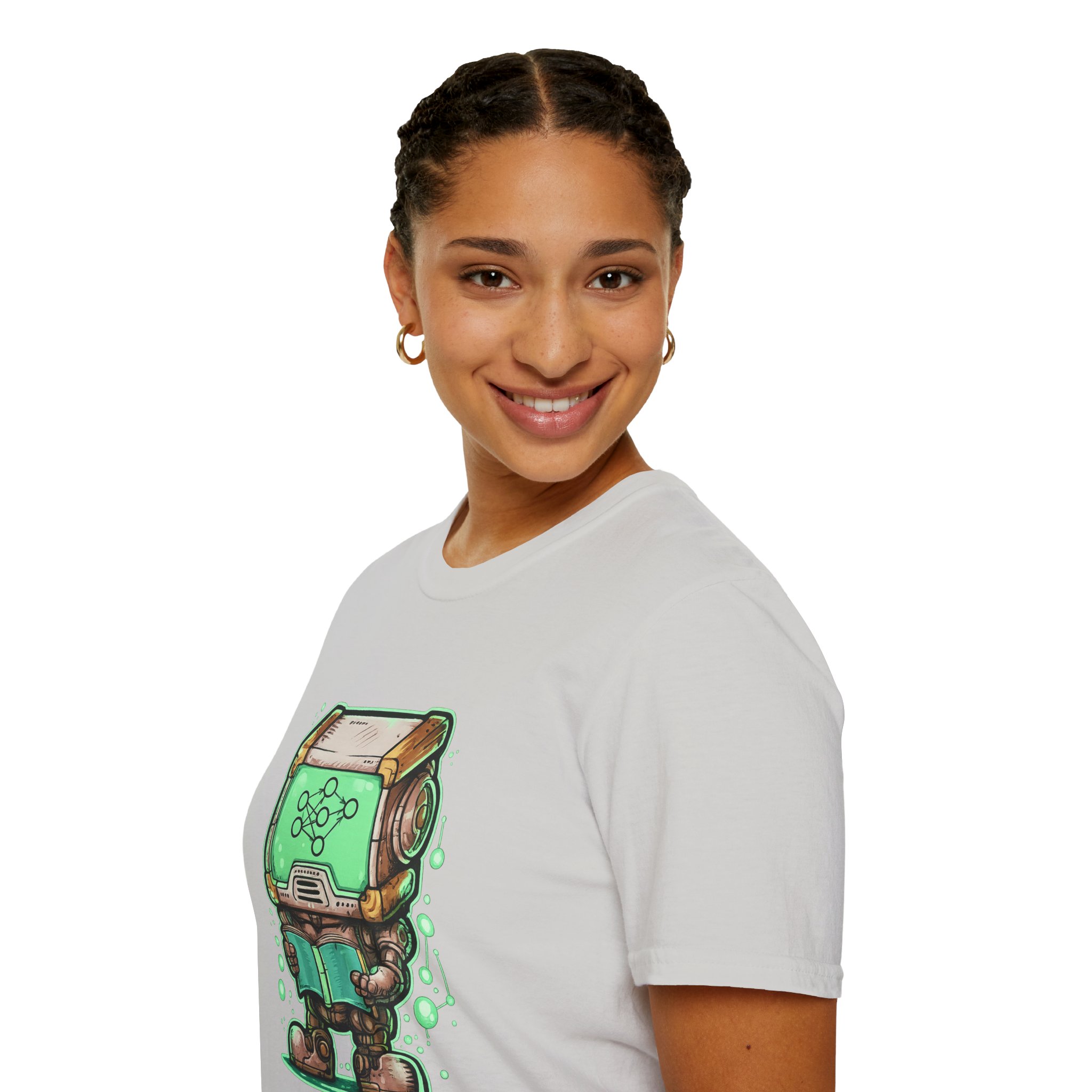 AI Robot Reading Tee | Neural Network Shirt for ML Engineers - Image 6