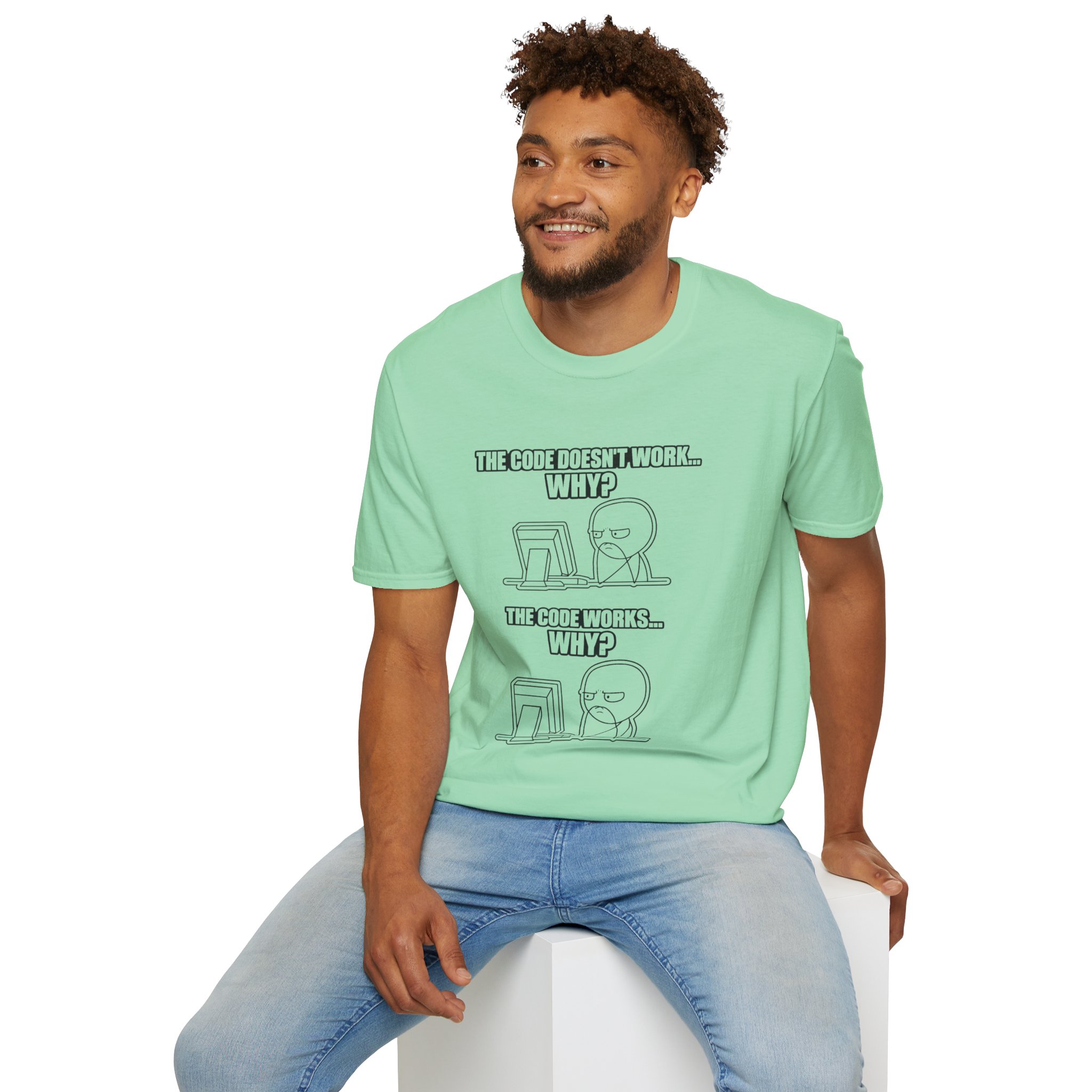 Now That Is a Powerful Cat — Funny AI Meme T-Shirt for Tech Nerds - Image 131