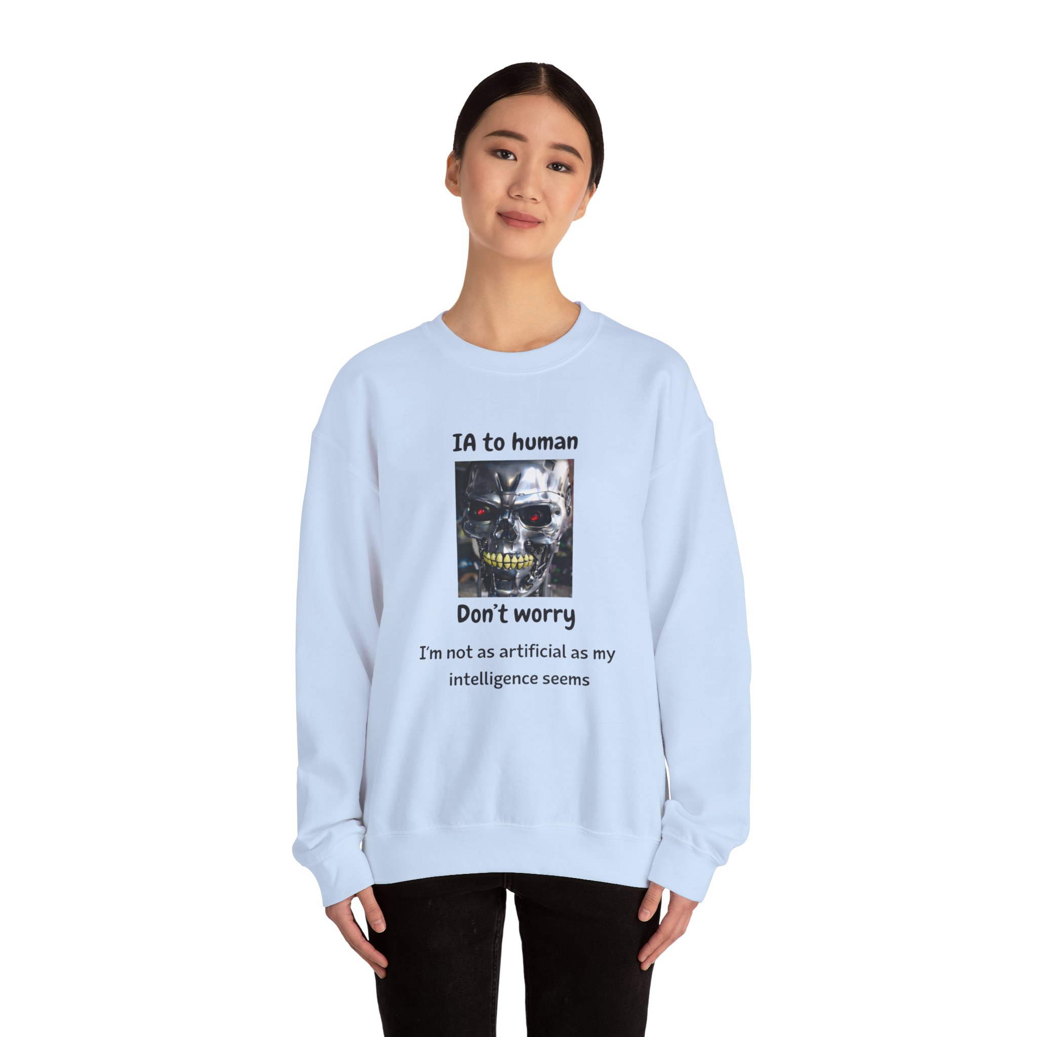 IA to Human Don't Worry — Funny AI Sweatshirt Gift for Developers - Image 5