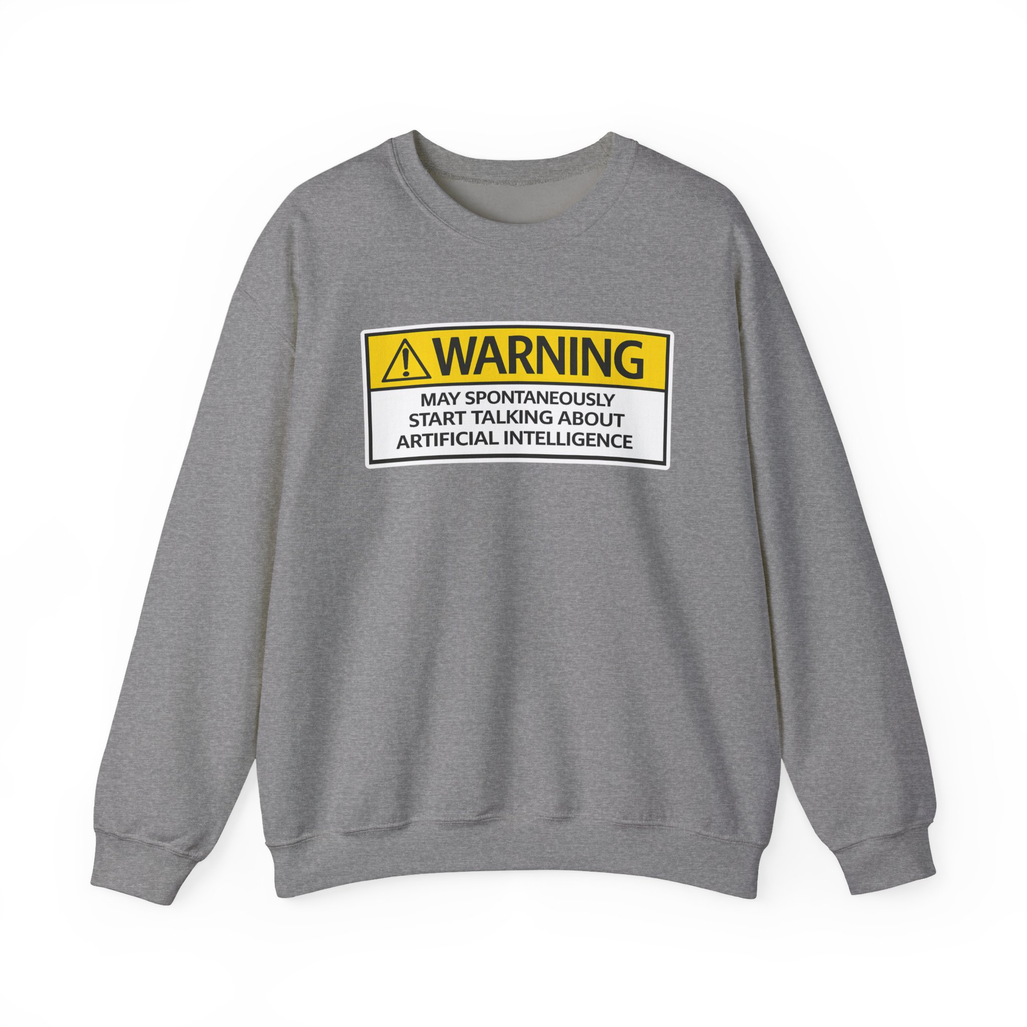 Warning May Talk About AI Sweatshirt | Funny Artificial Intelligence Hoodie - Image 50