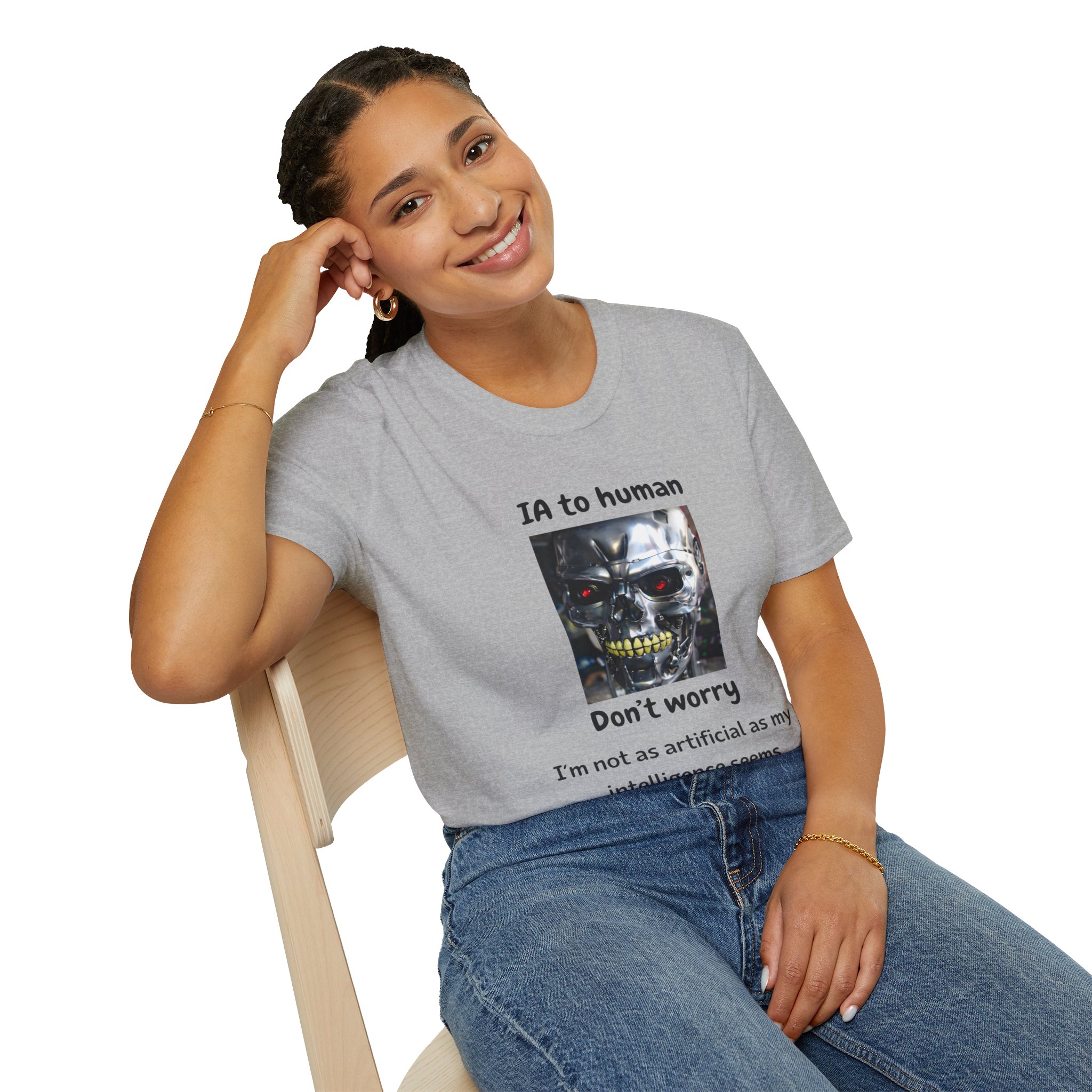 IA to Human Don't Worry — Funny AI Humor T-Shirt for Tech & Developers - Image 52
