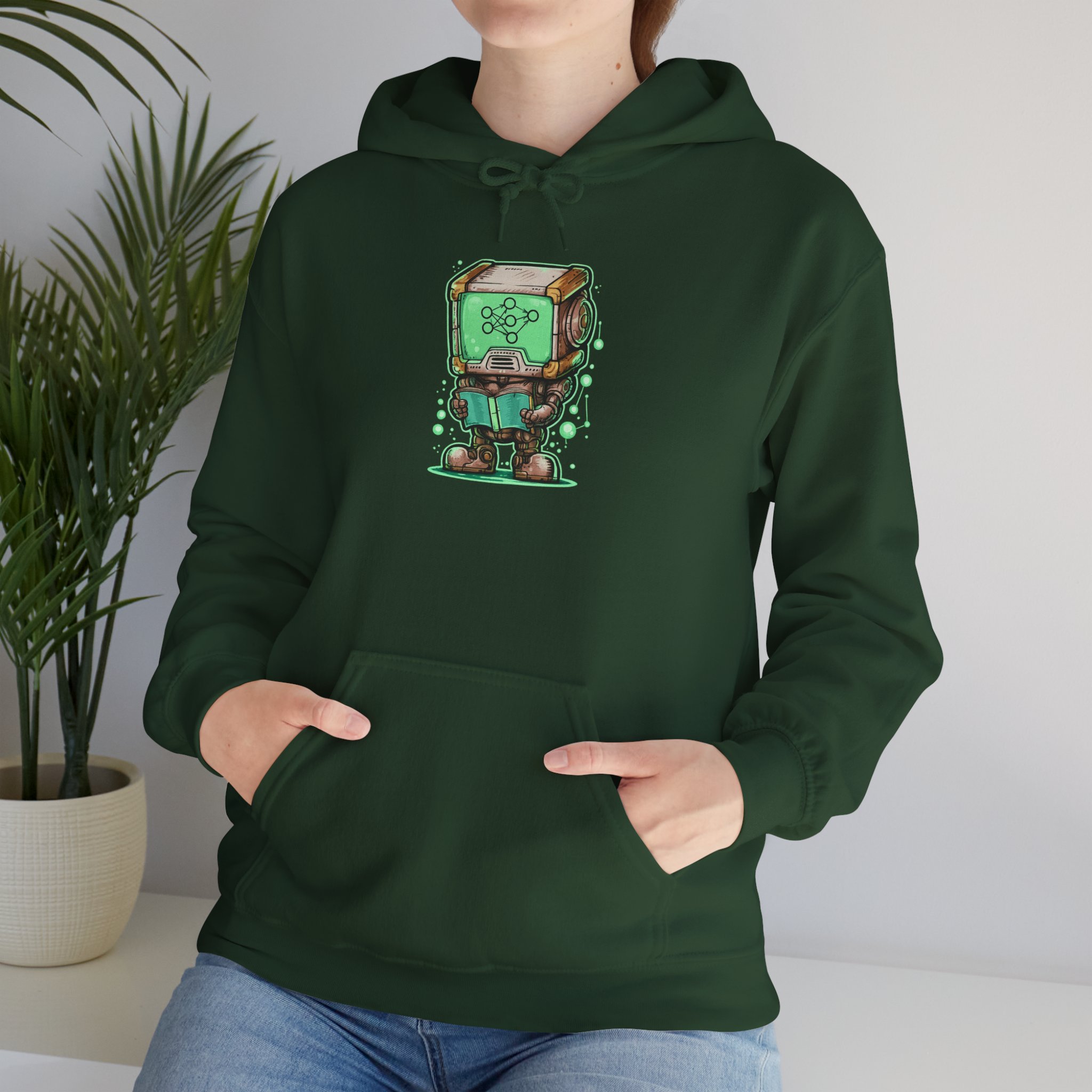 AI Robot Reading Hoodie | Neural Network Sweatshirt for ML Engineers - Image 62