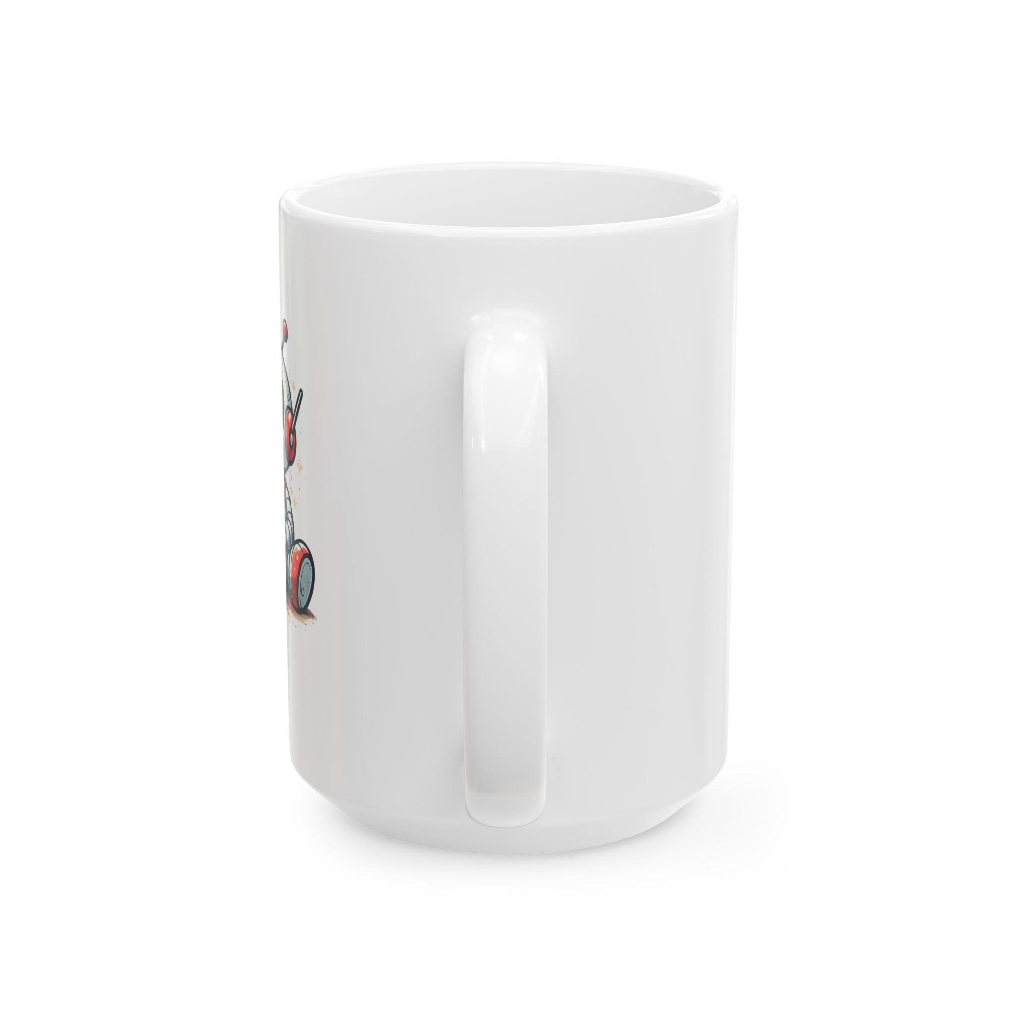 Cute Robot Eating Pizza — Funny AI Tech Lover's Coffee Mug (11oz, 15oz) - Image 13