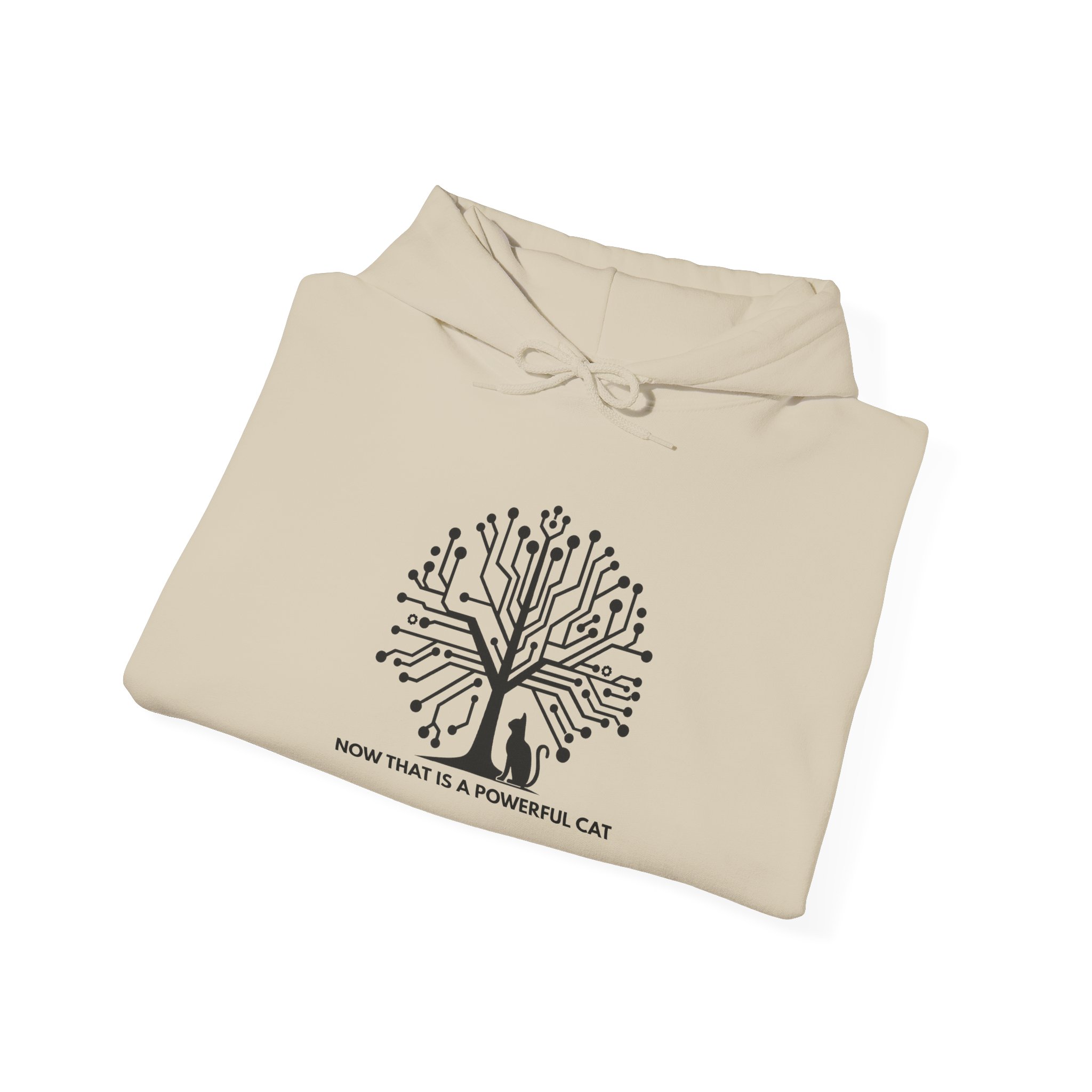 Neural Tree Cat Hoodie | AI Nature Pullover for Developers & Cat Lovers - Image 5