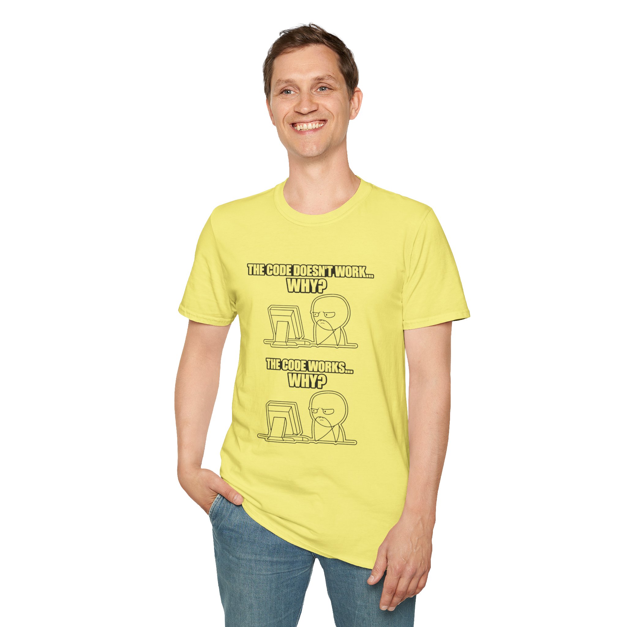 Now That Is a Powerful Cat — Funny AI Meme T-Shirt for Tech Nerds - Image 94