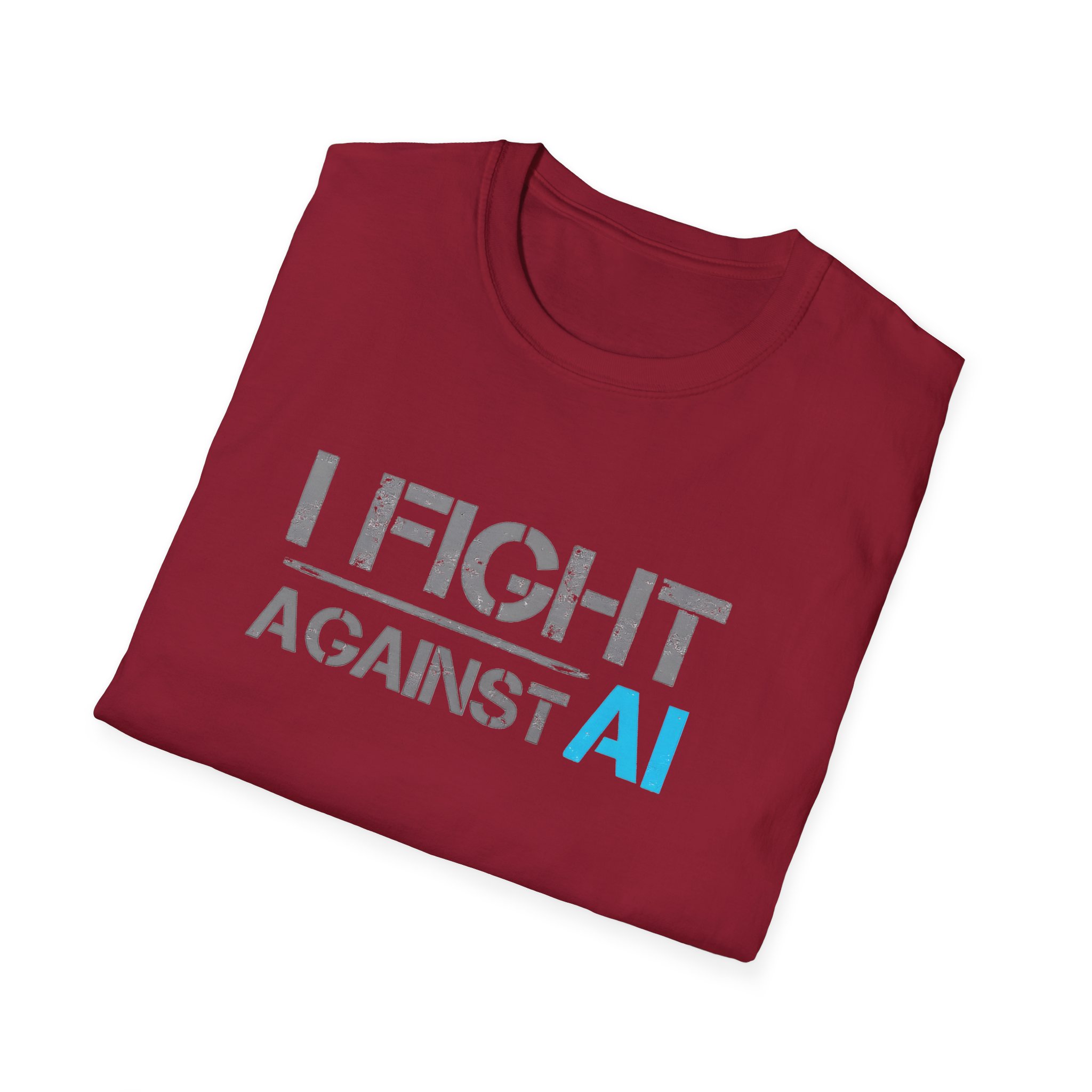 I Fight Against AI – Anti-AI Resistance Graphic T-Shirt for Creatives - Image 64